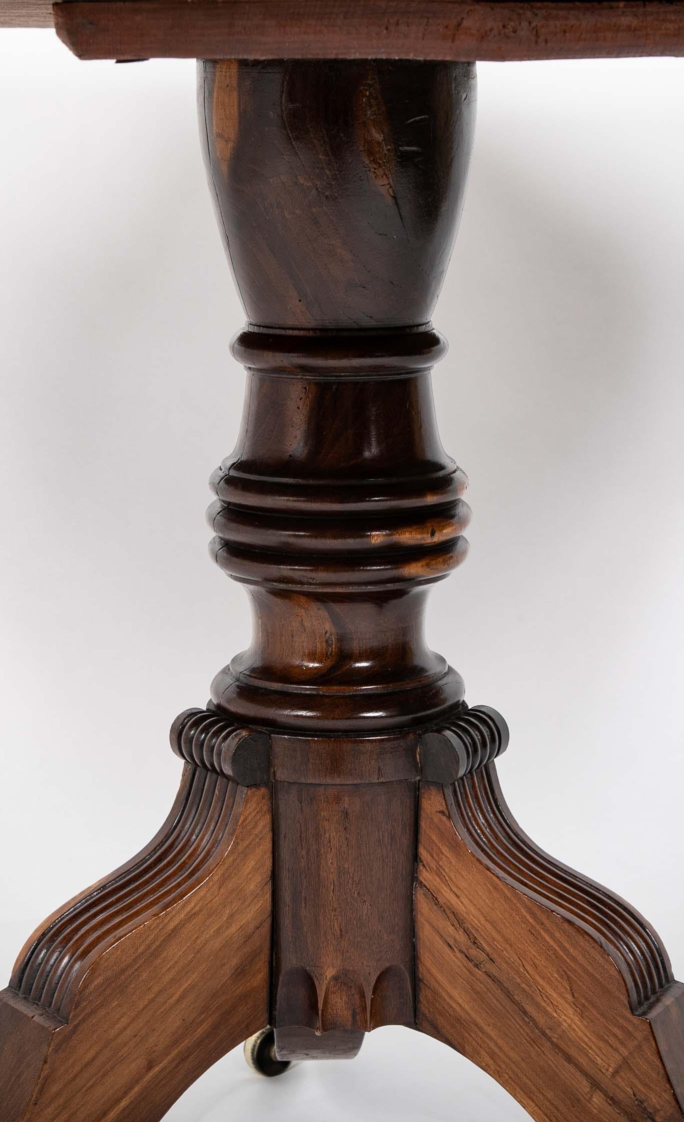 English George IV Cocus Wood Octagonal Vitrine Table