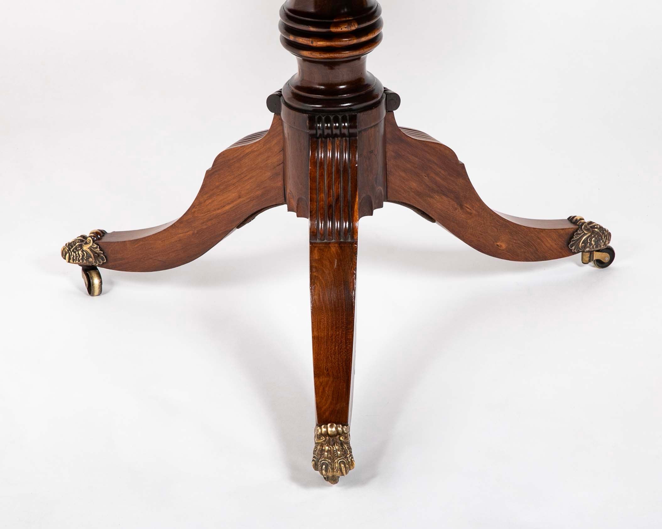 English George IV Cocus Wood Octagonal Vitrine Table