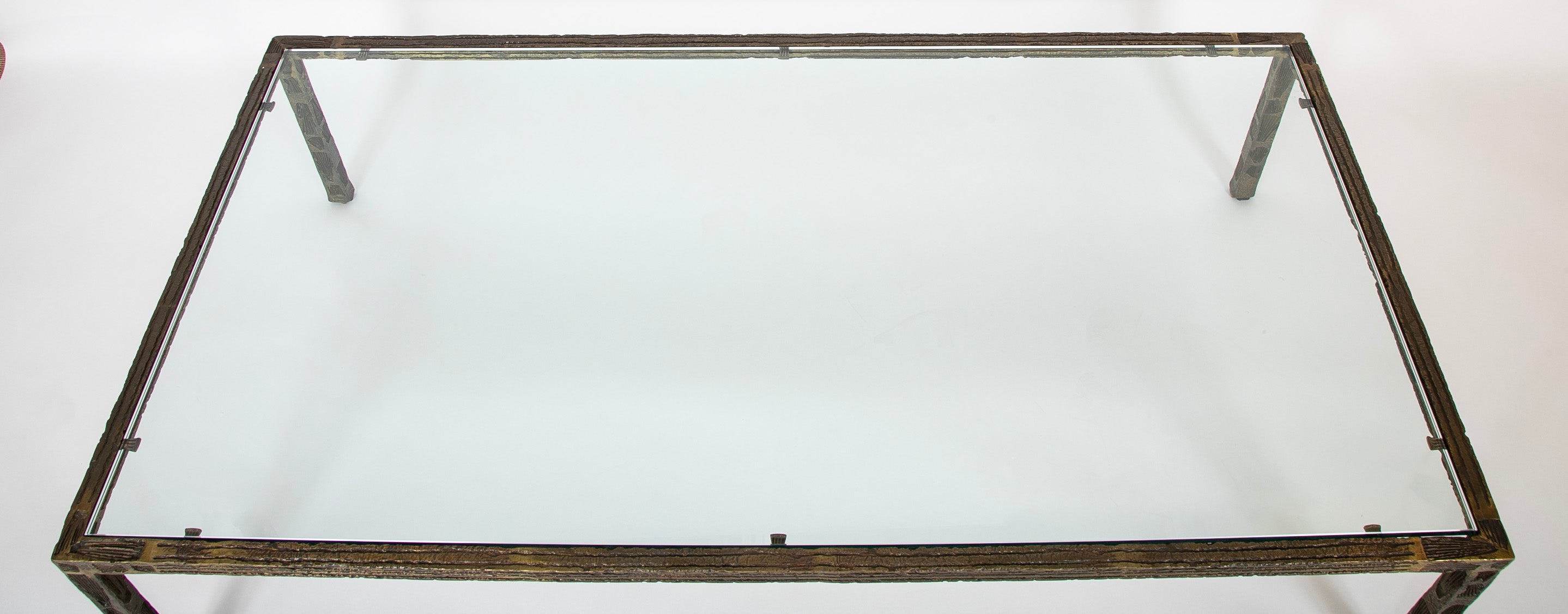"Single Example" Louis Cane (b.1943) Bronze Low Table