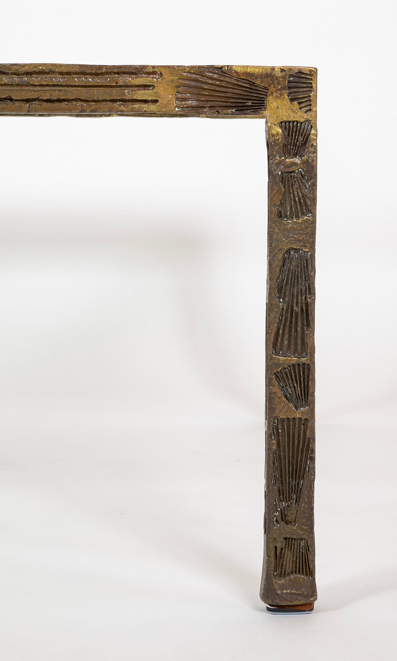 "Single Example" Louis Cane (b.1943) Bronze Low Table
