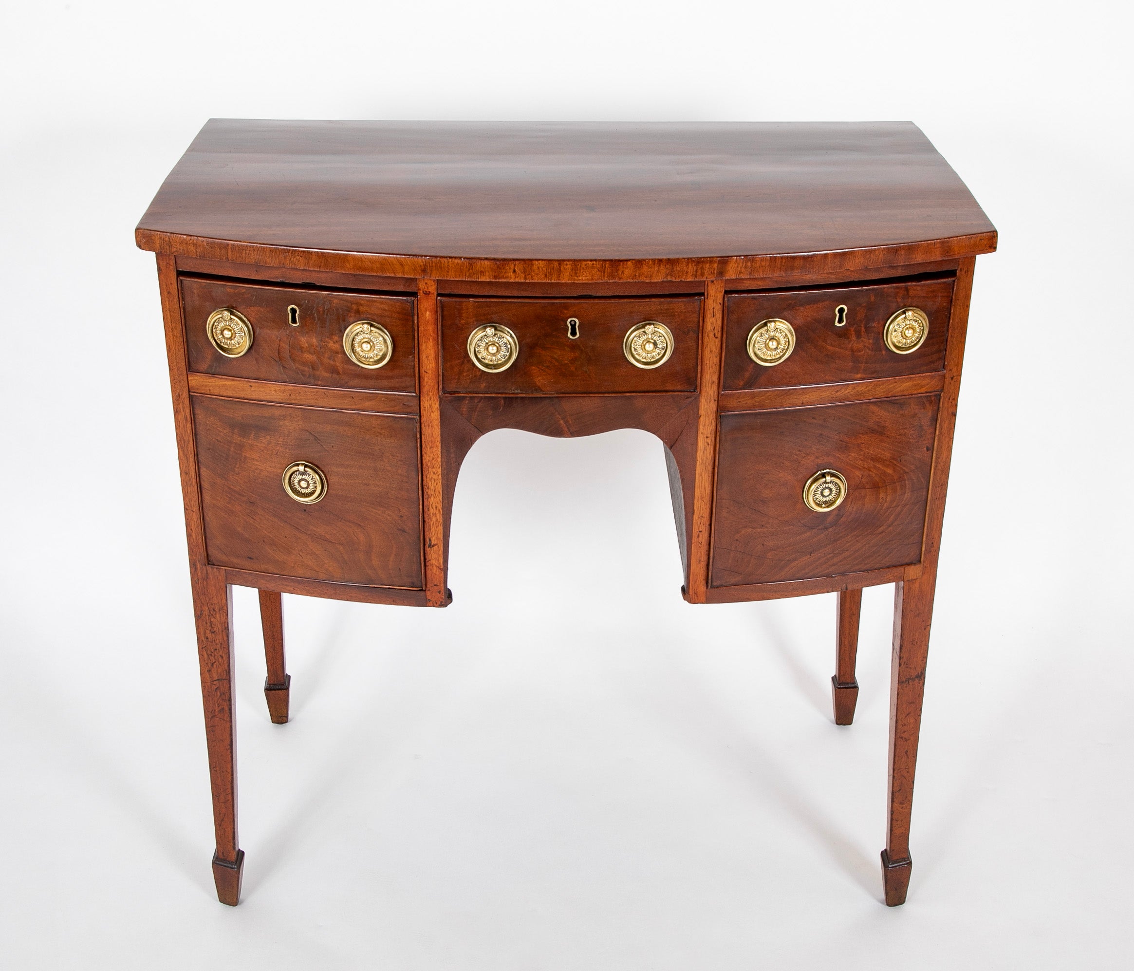English George III Bow Front Sideboard