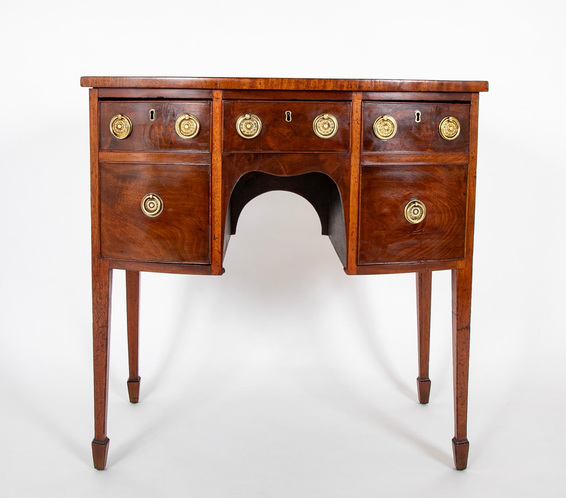 English George III Bow Front Sideboard