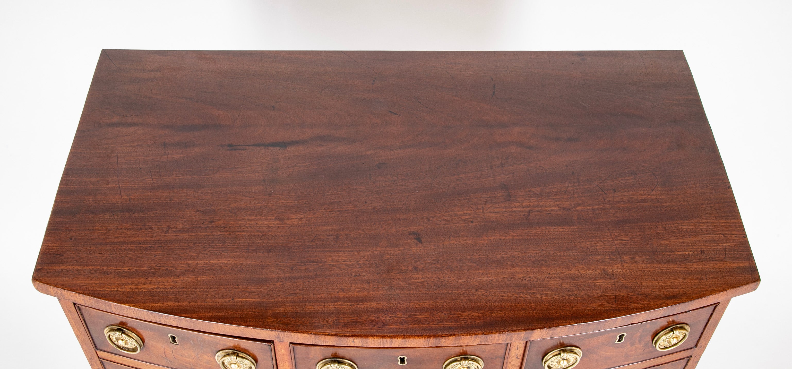 English George III Bow Front Sideboard