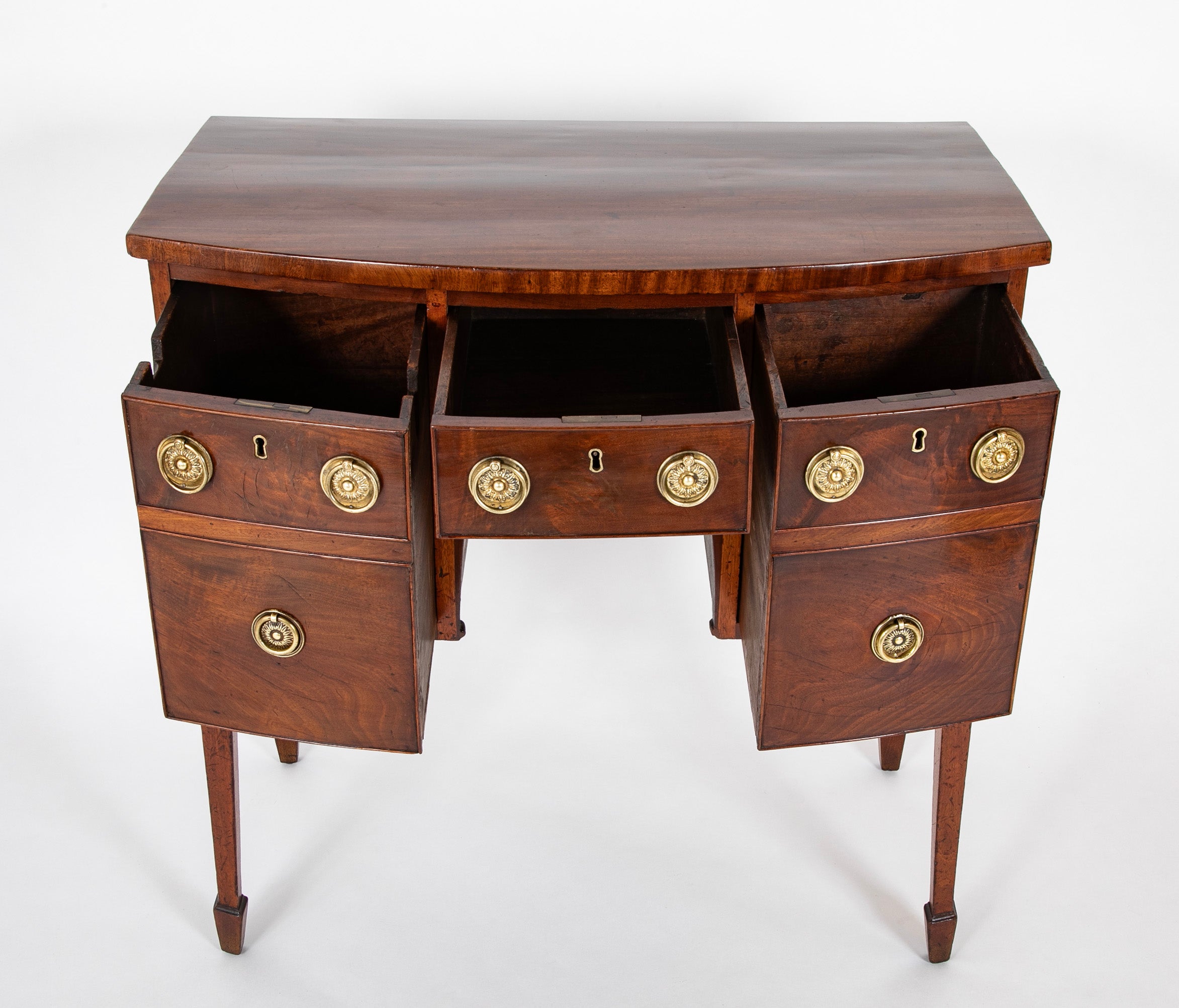 English George III Bow Front Sideboard