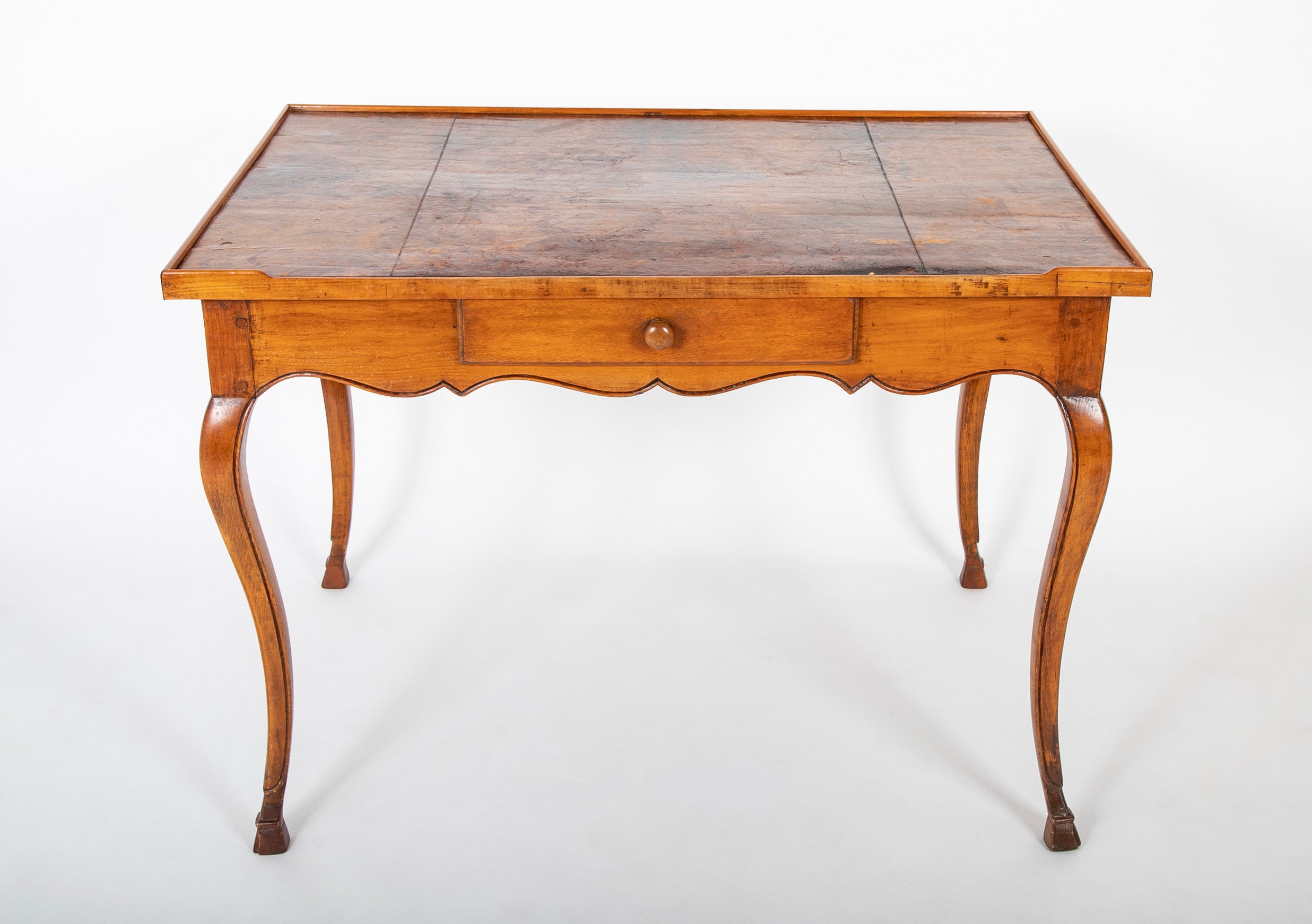 19th Century French Provincial Fruitwood Bureau Plat
