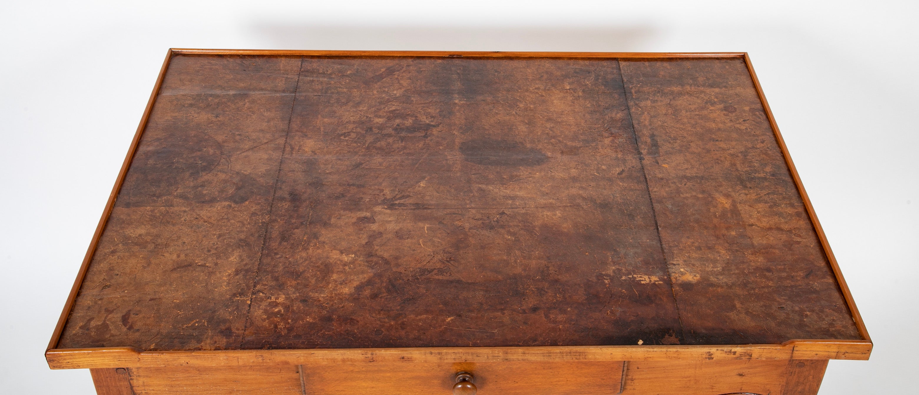 19th Century French Provincial Fruitwood Bureau Plat