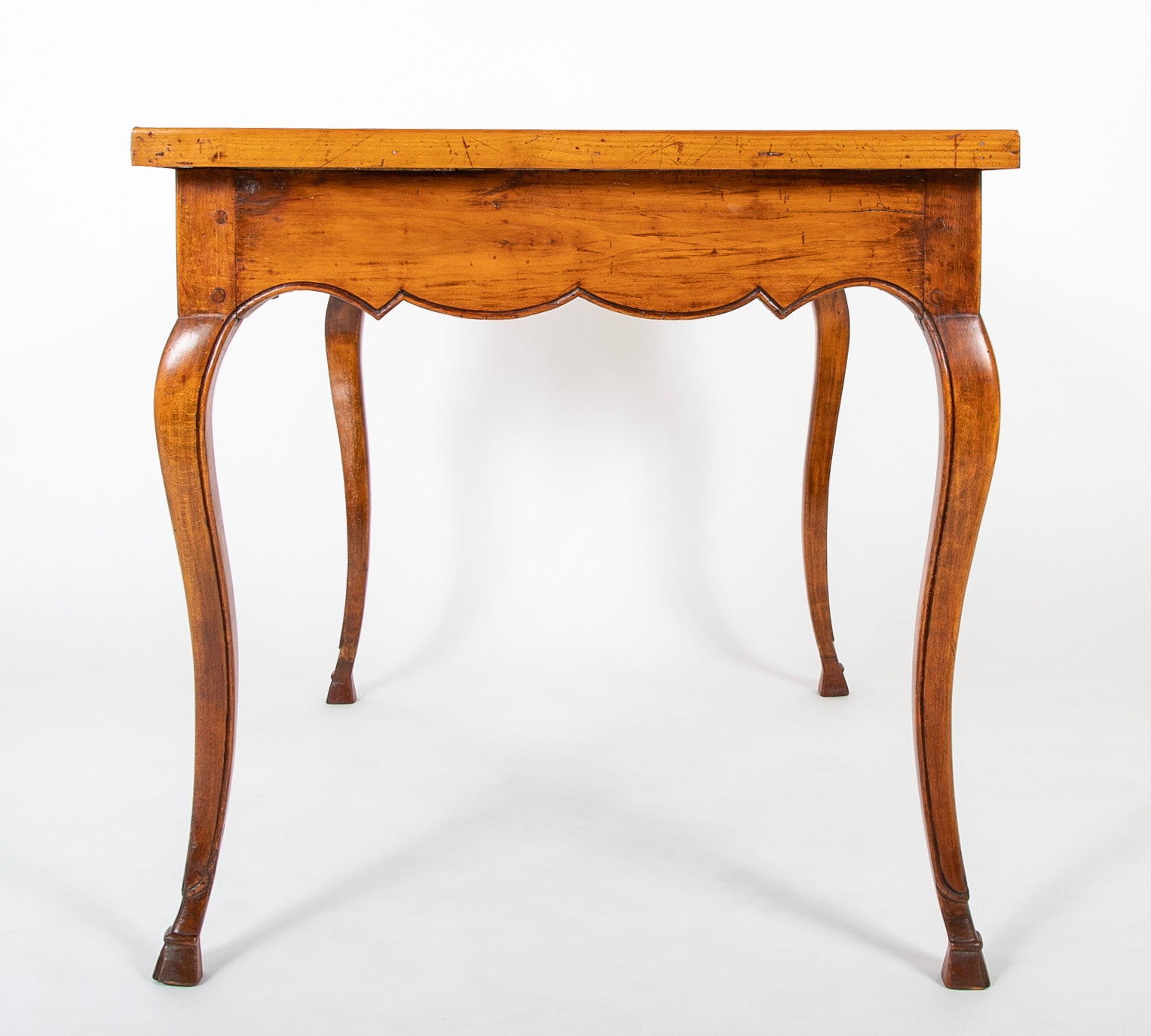 19th Century French Provincial Fruitwood Bureau Plat