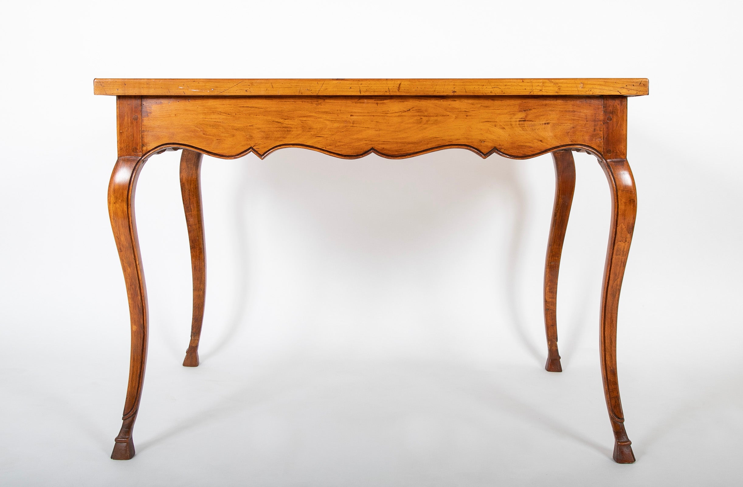 19th Century French Provincial Fruitwood Bureau Plat