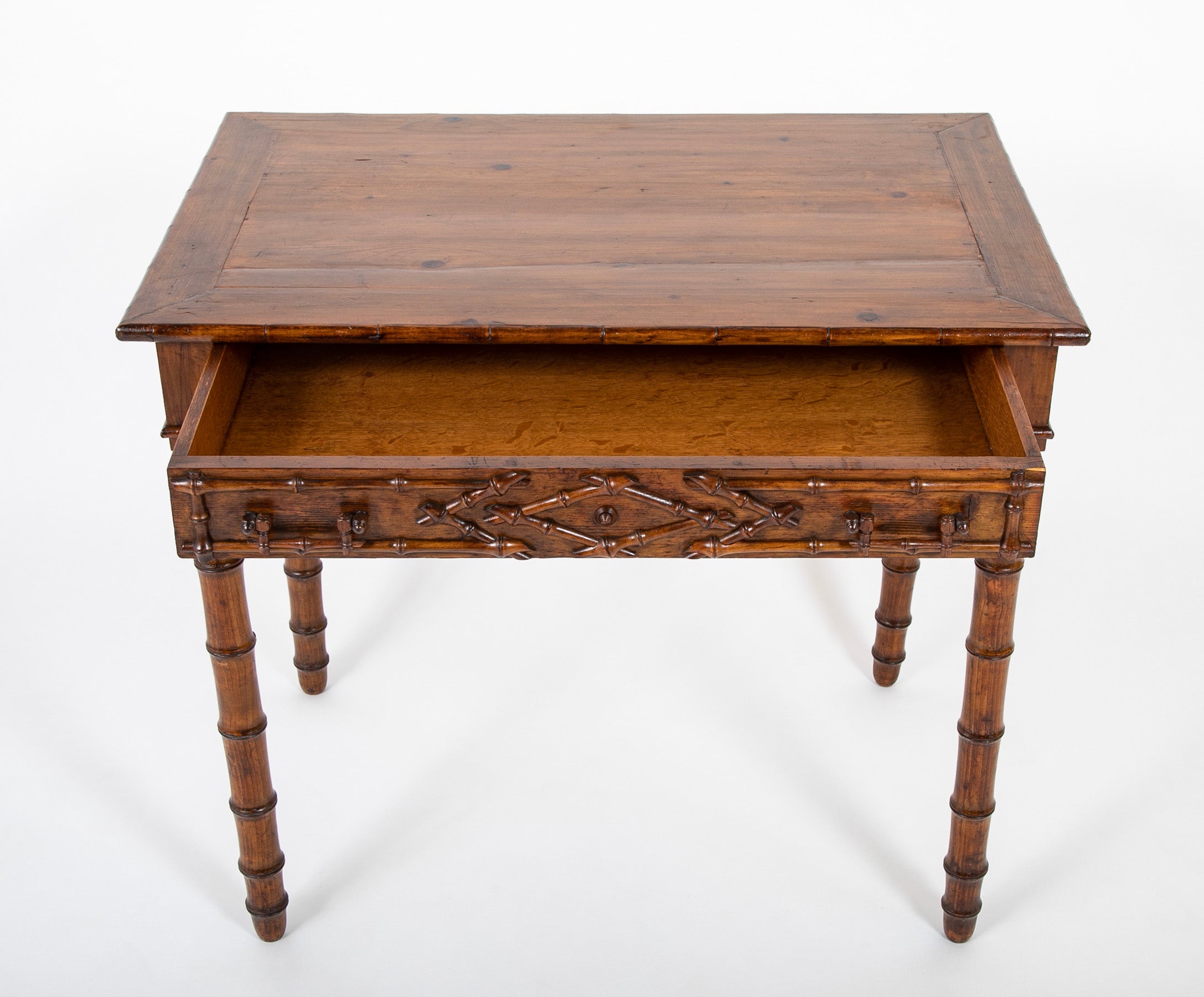 Aesthetic Style Pine Side Table