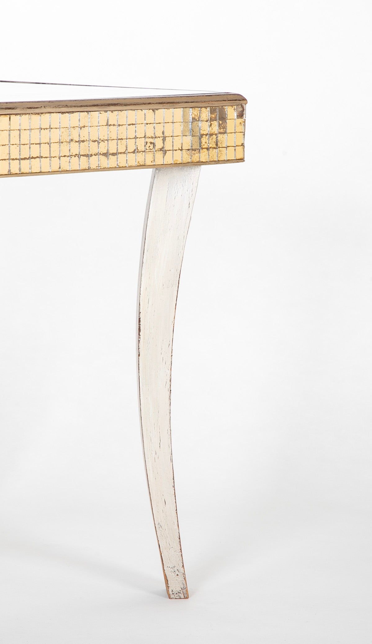 Mid-Century Italian Mirrored Side Table by Fontana Arte
