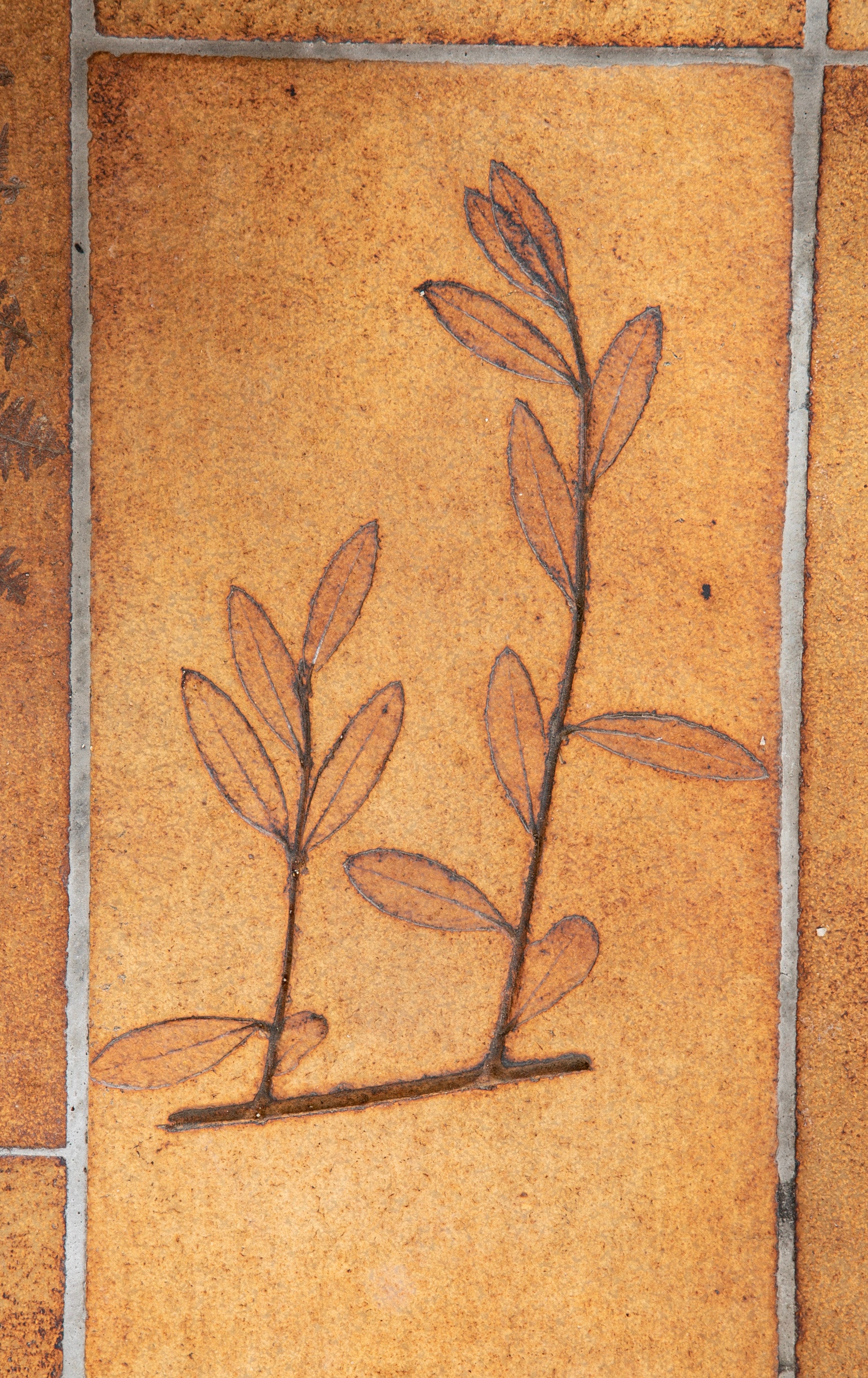 A Roger Capron Coffee Table in Stained Wood with Ceramic Tile