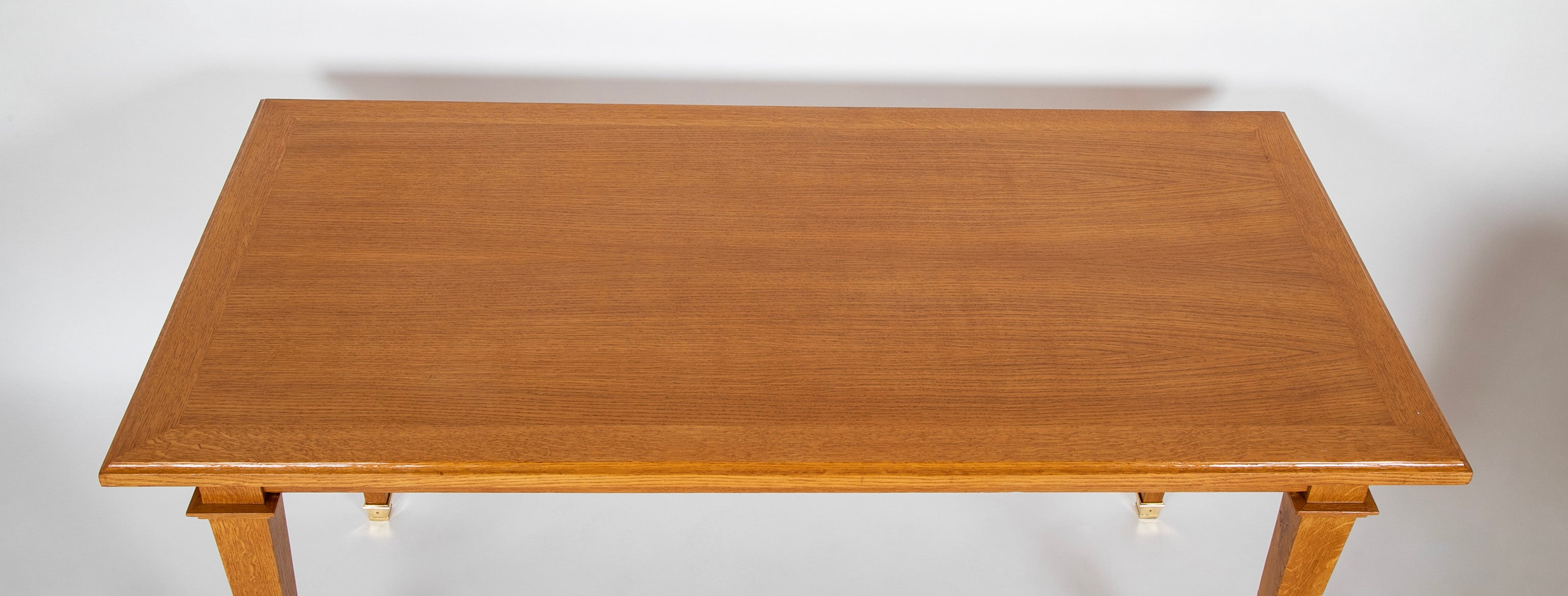 A Pair of Oak Library Tables in the Manner of Jacques Adnet