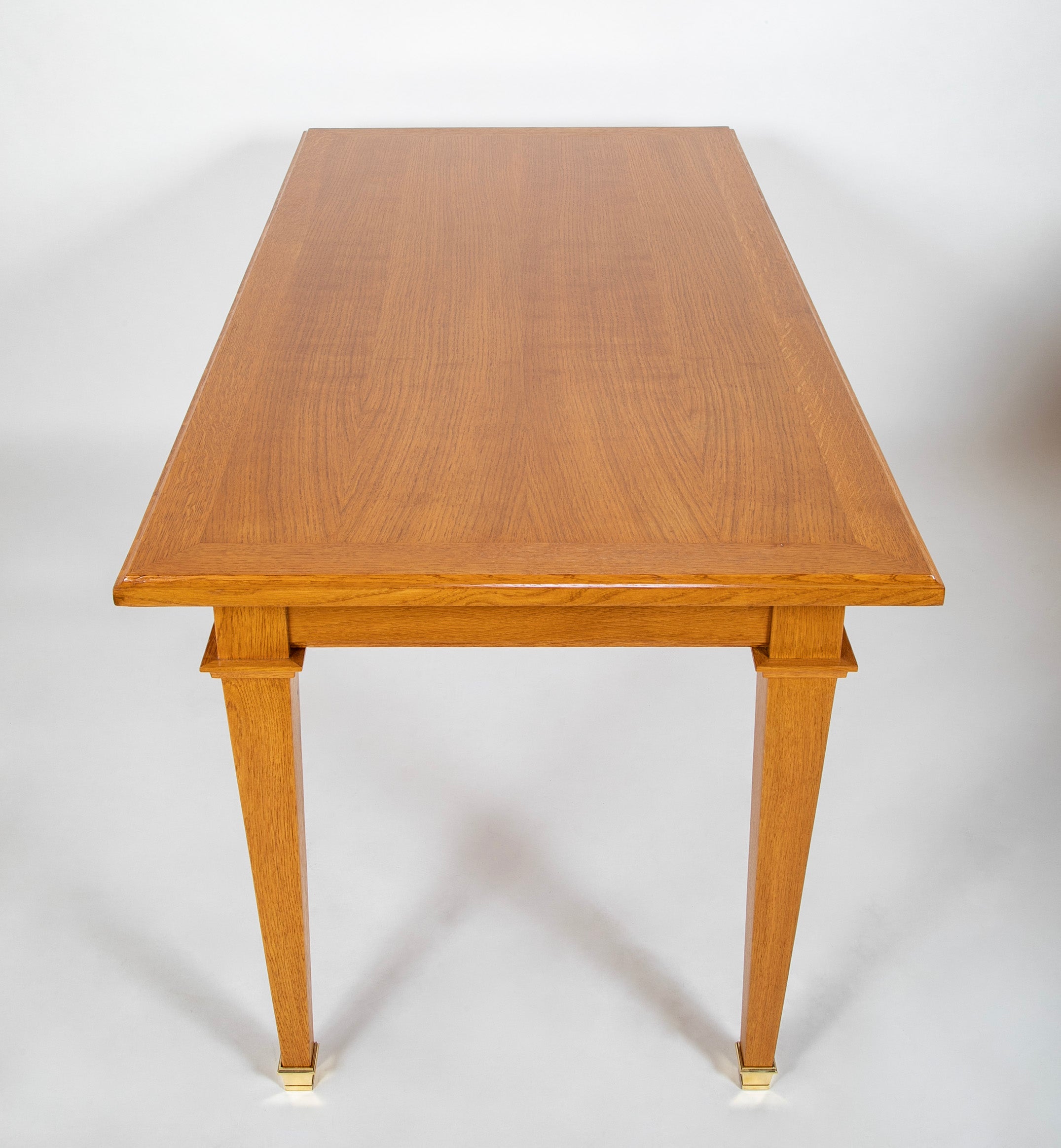 A Pair of Oak Library Tables in the Manner of Jacques Adnet