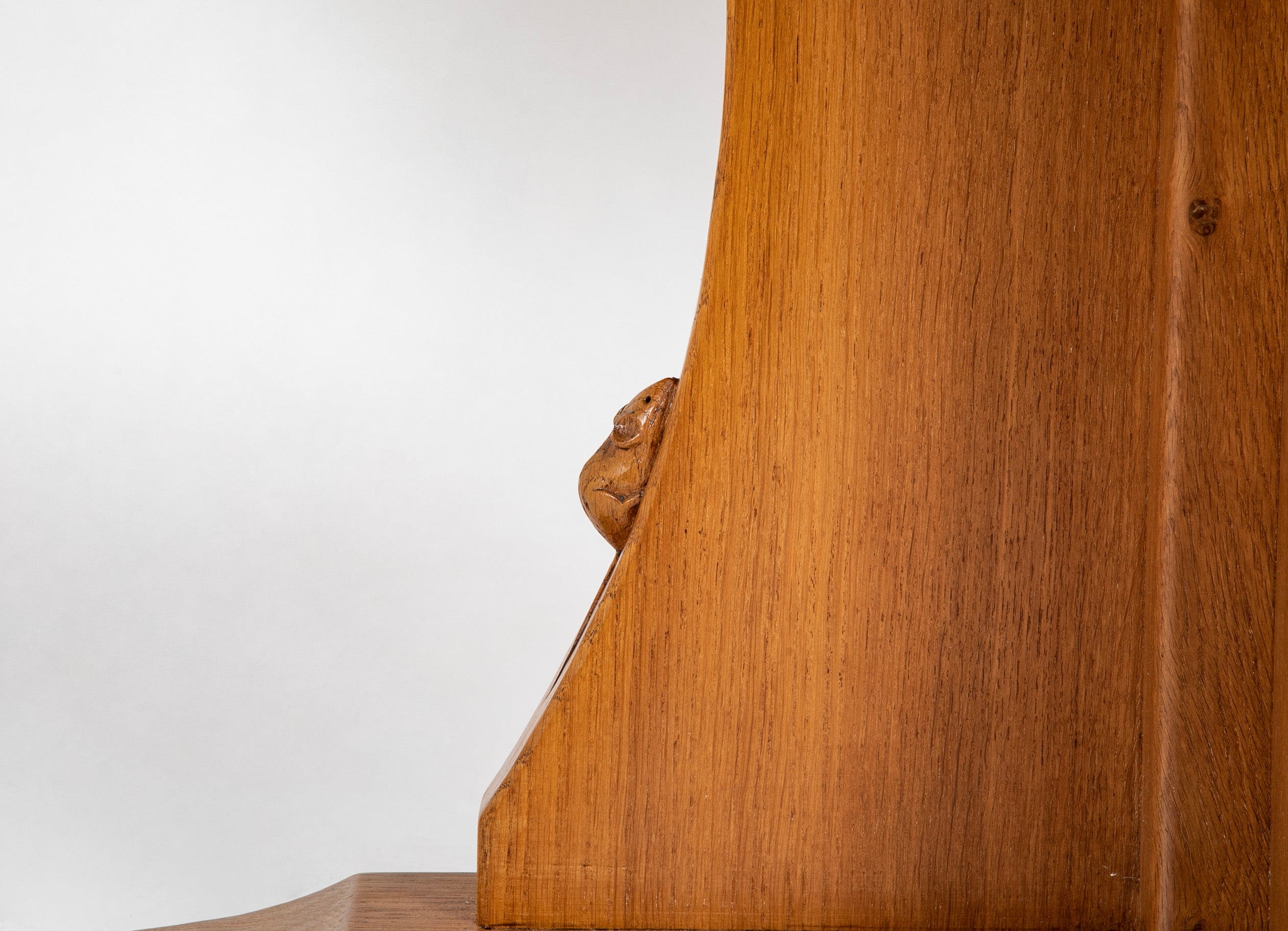 Octagonal Arts & Crafts Oak Center Table by Robert "Mouseman" Thompson