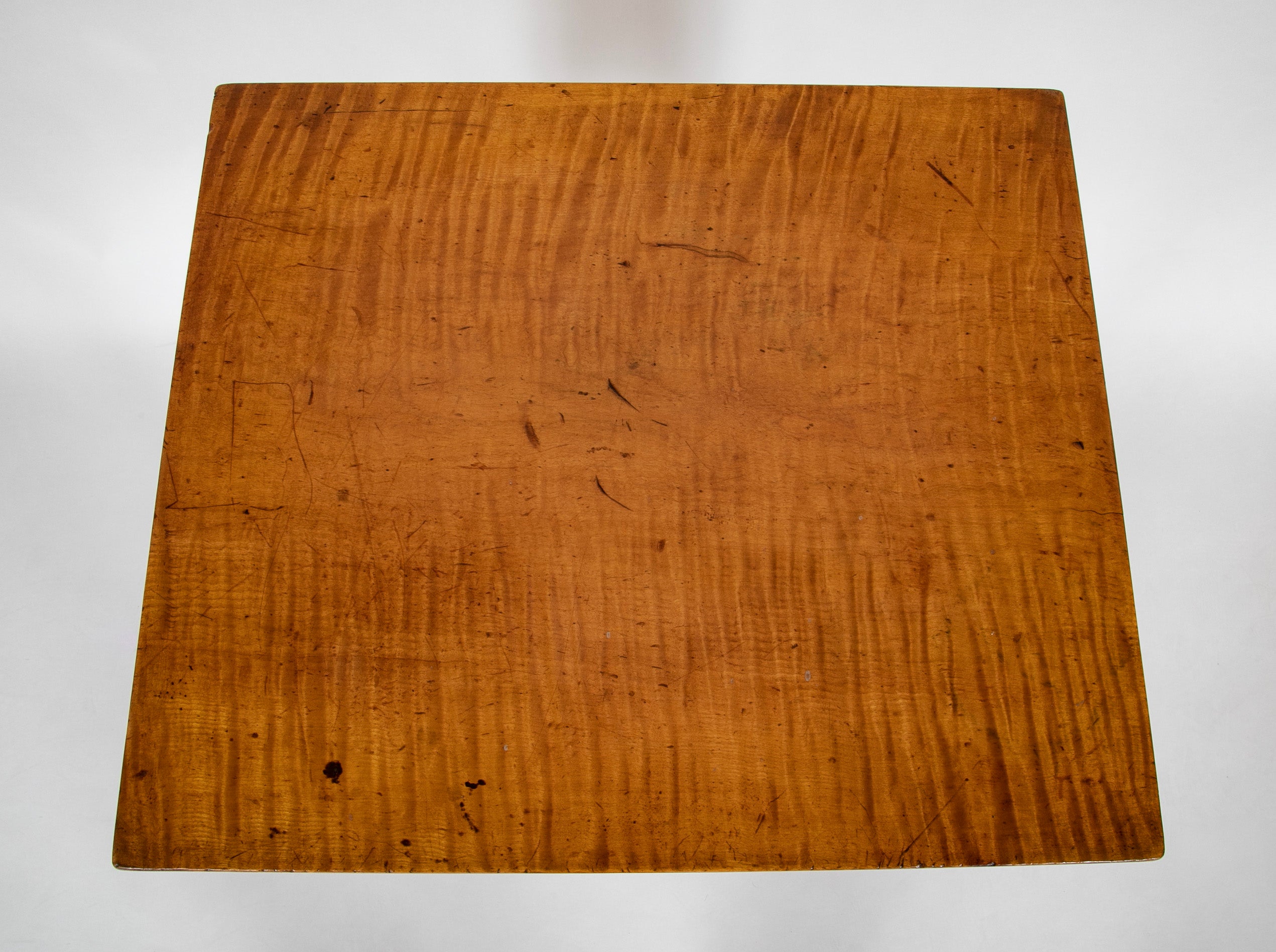 An American Tiger Maple Single Drawer Table