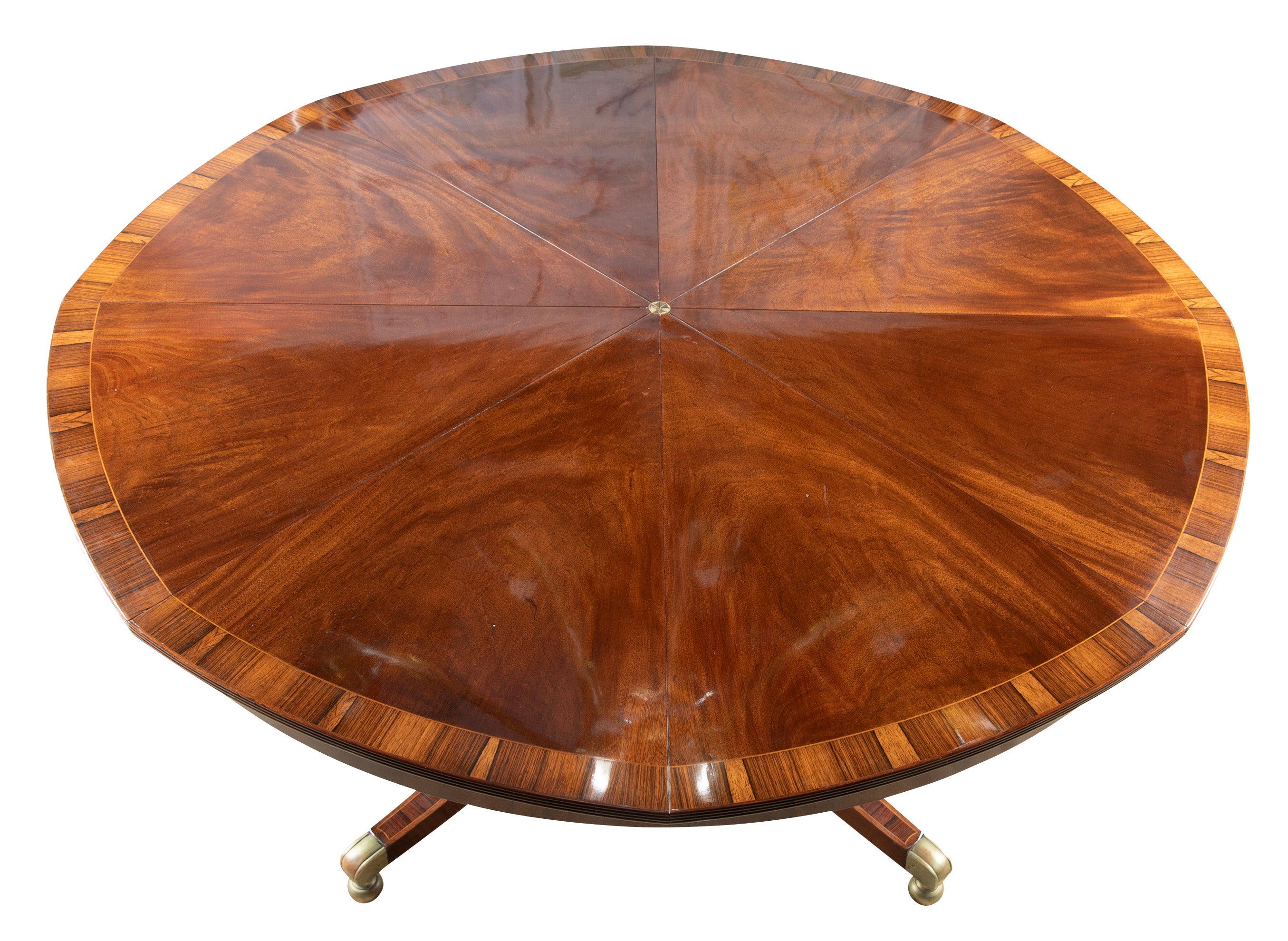 A Regency Style Jupe Dining Table in Mahogany