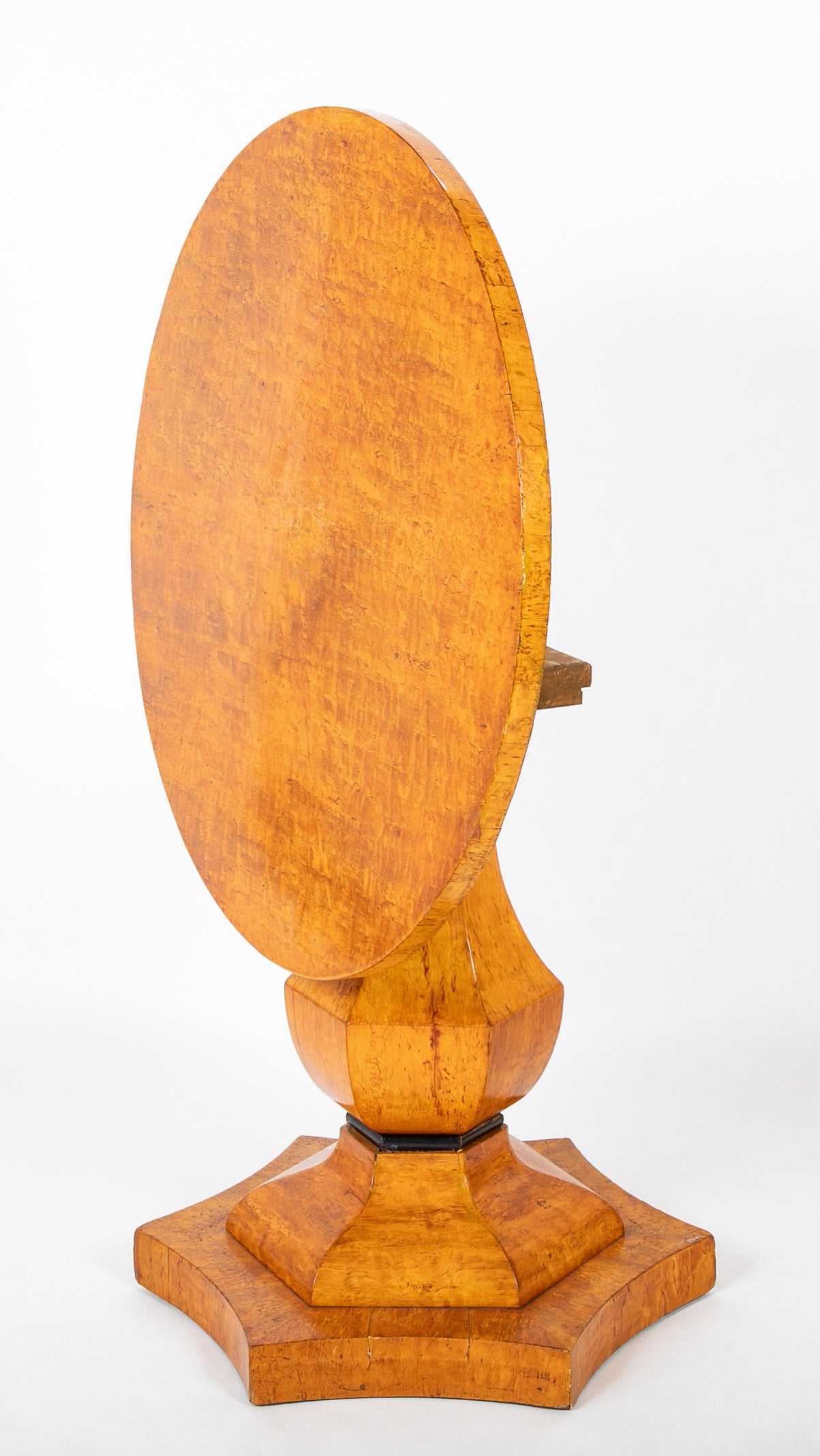 19th Century Northern European Biedermeier Table of Quilted Beech