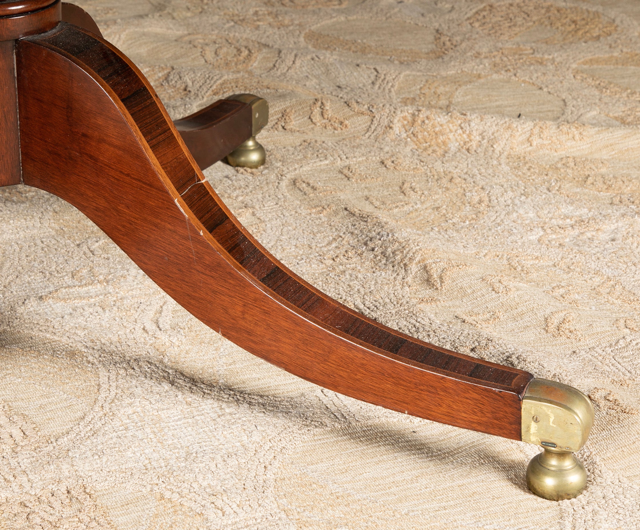 A Regency Style Jupe Dining Table in Mahogany