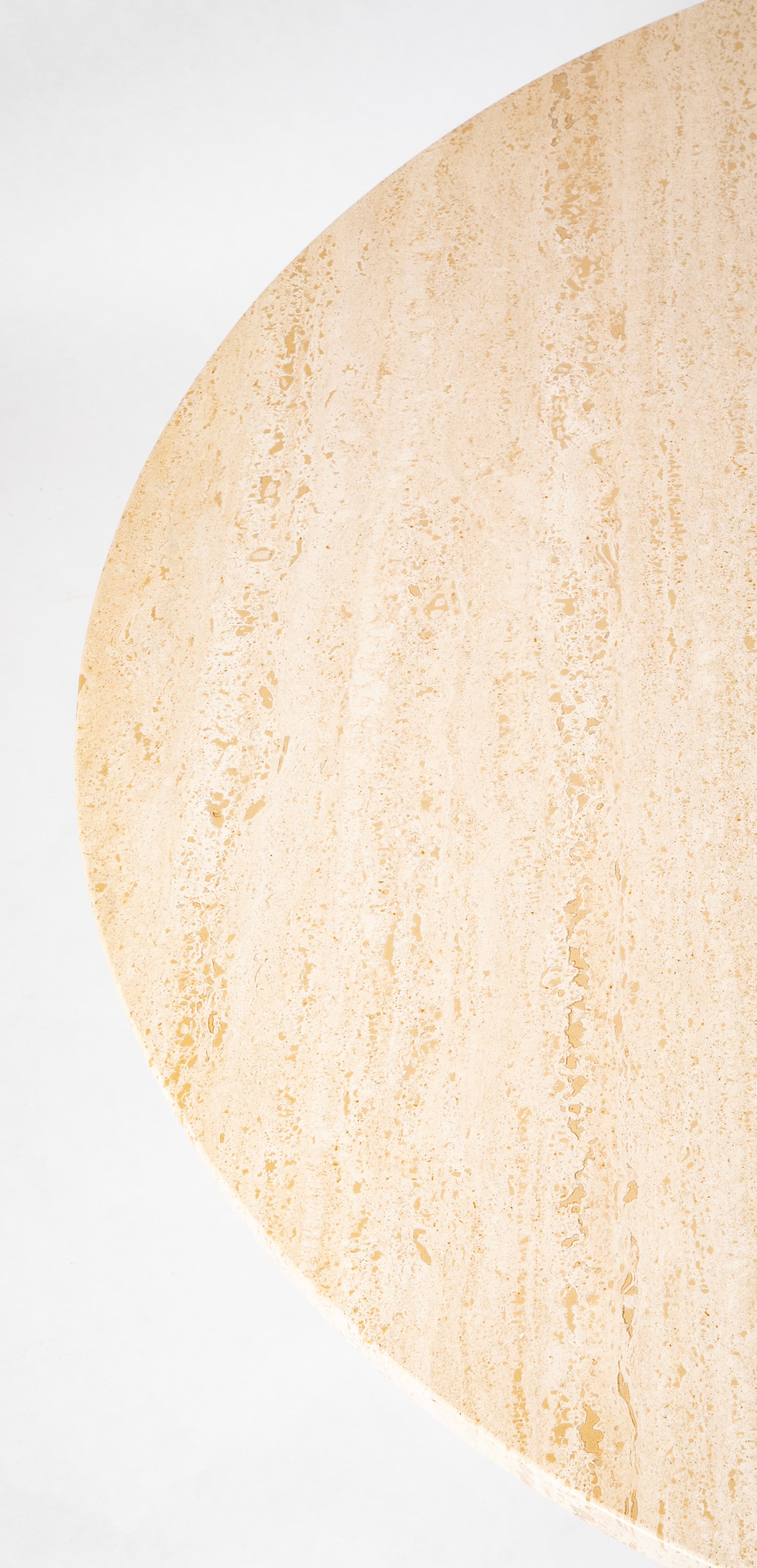 A French Round Marble Top Dining Table on Iron Base
