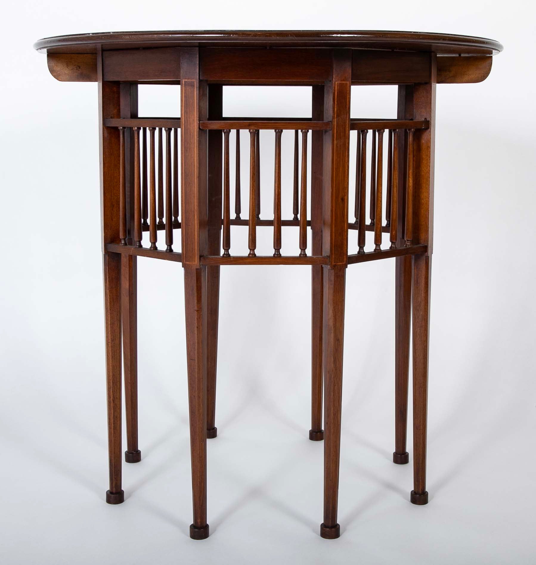 Round Eight Legged Table Attributed to J.S Henry