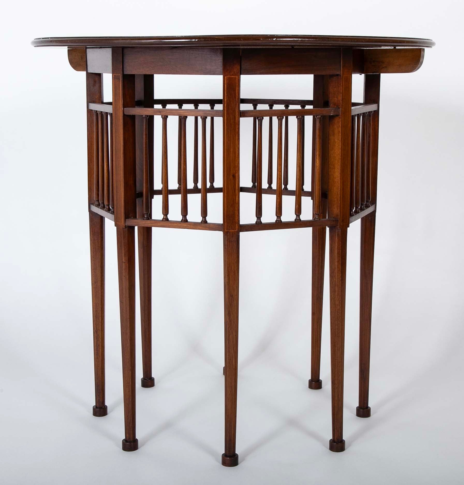 Round Eight Legged Table Attributed to J.S Henry
