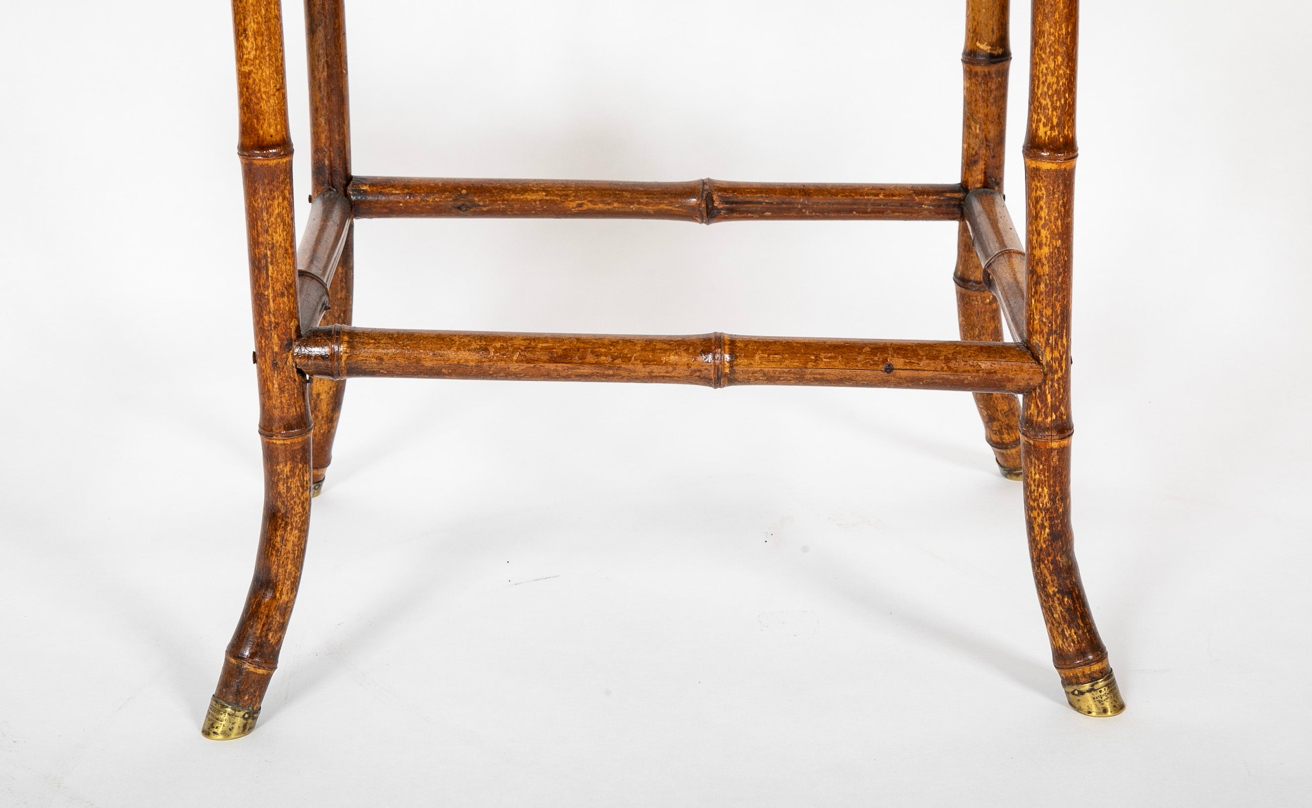 Late 19th Century English Bamboo Folding Sewing Table