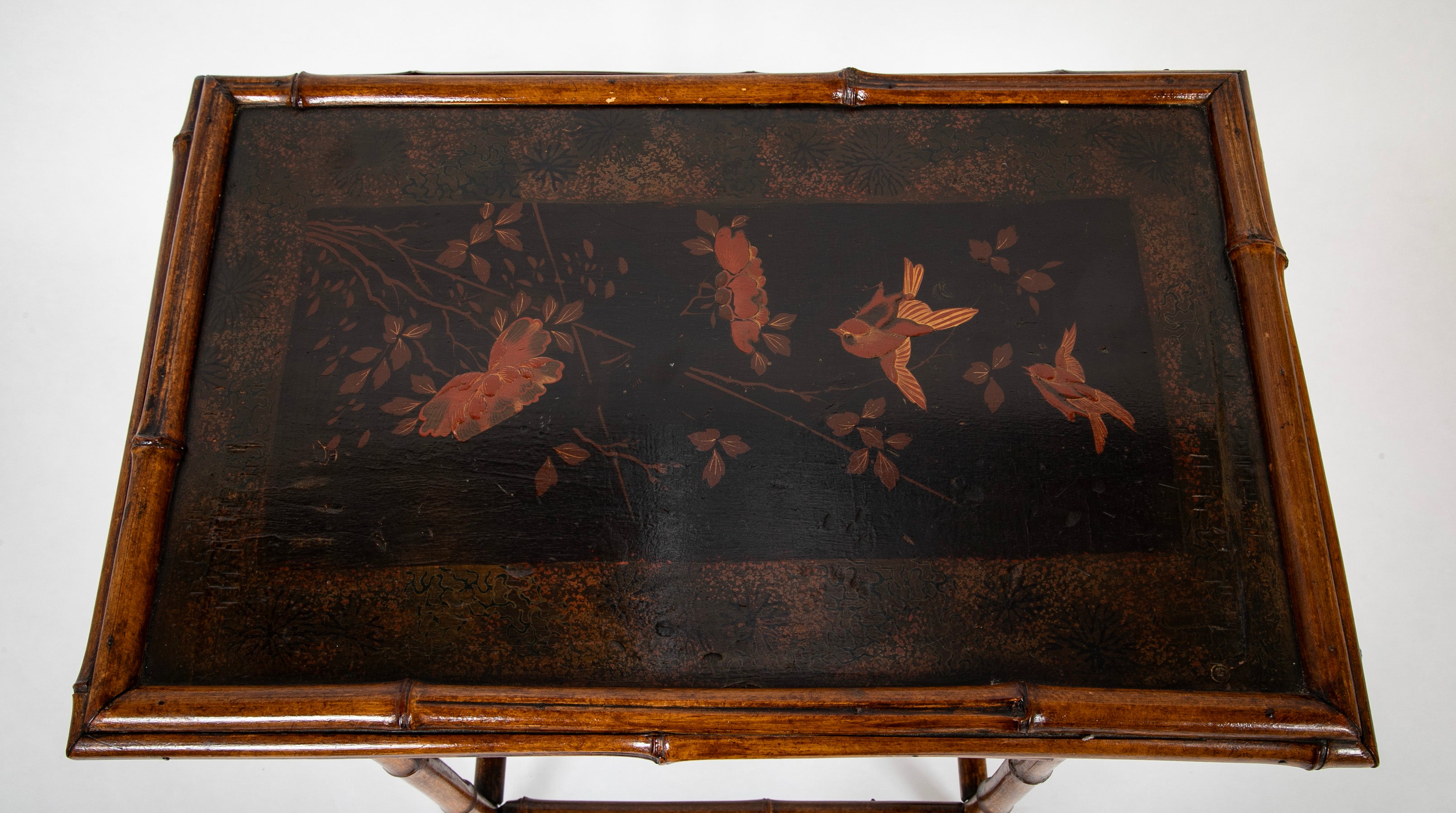 Late 19th Century English Bamboo Folding Sewing Table