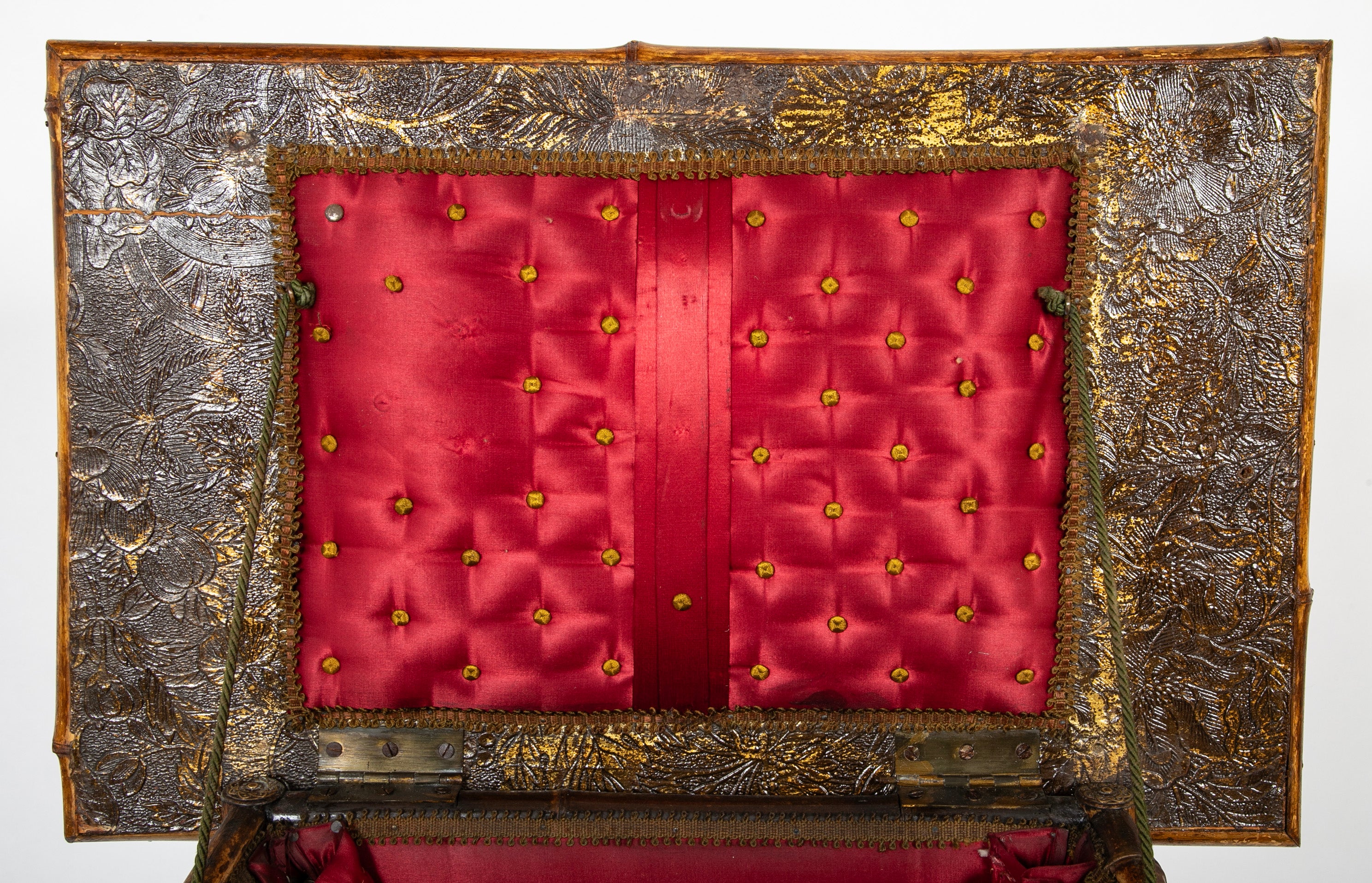 Late 19th Century English Bamboo Folding Sewing Table