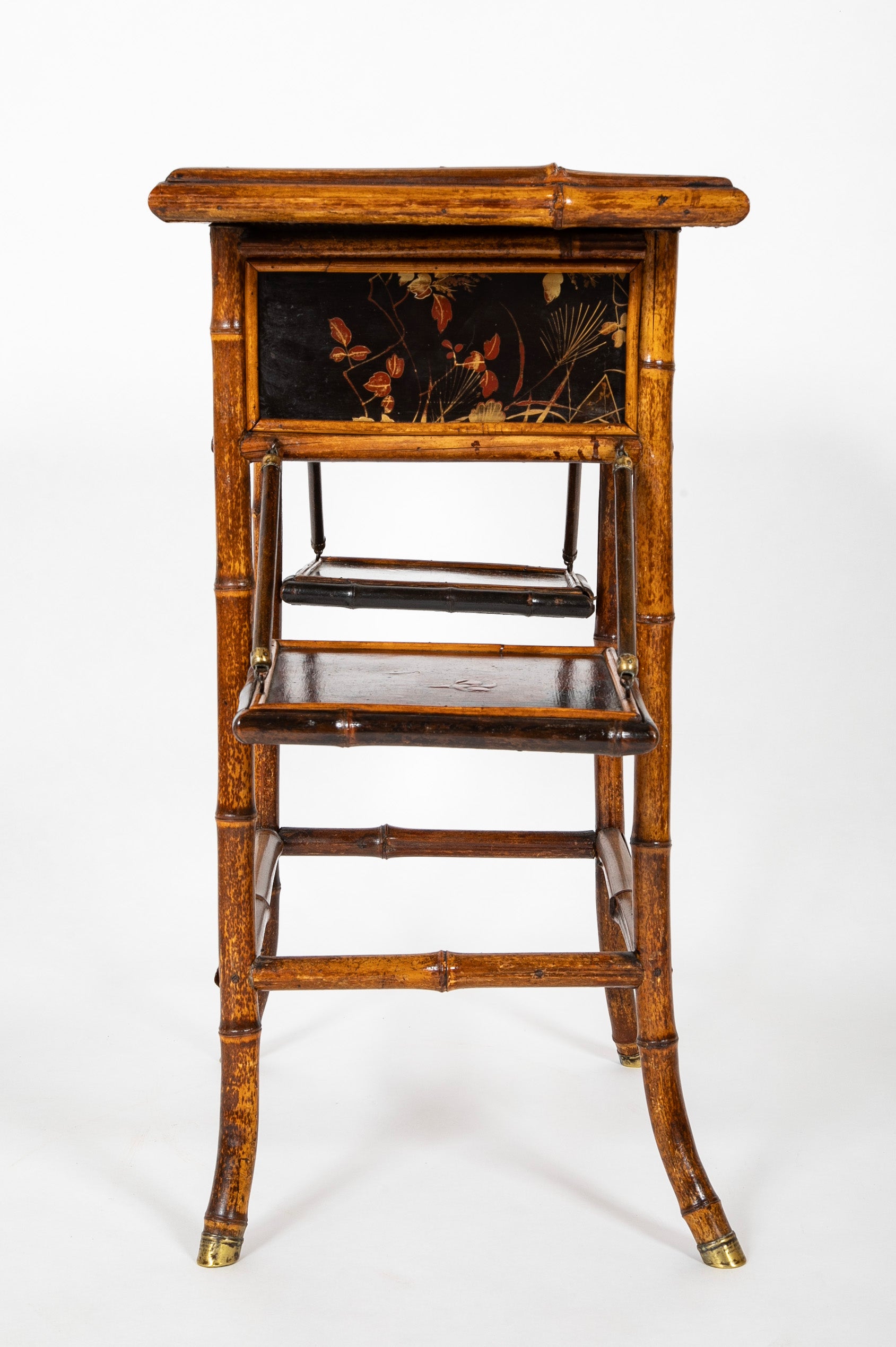 Late 19th Century English Bamboo Folding Sewing Table