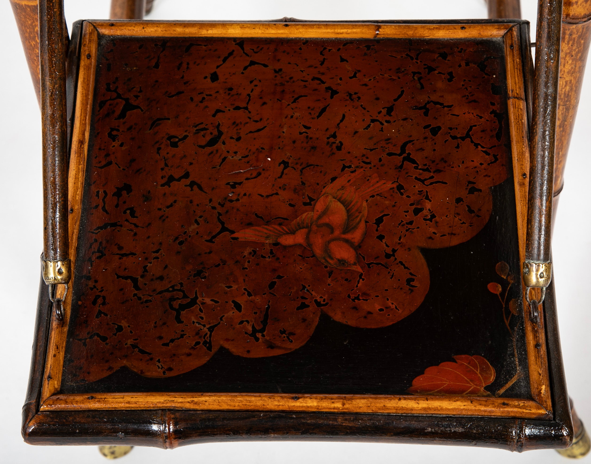 Late 19th Century English Bamboo Folding Sewing Table