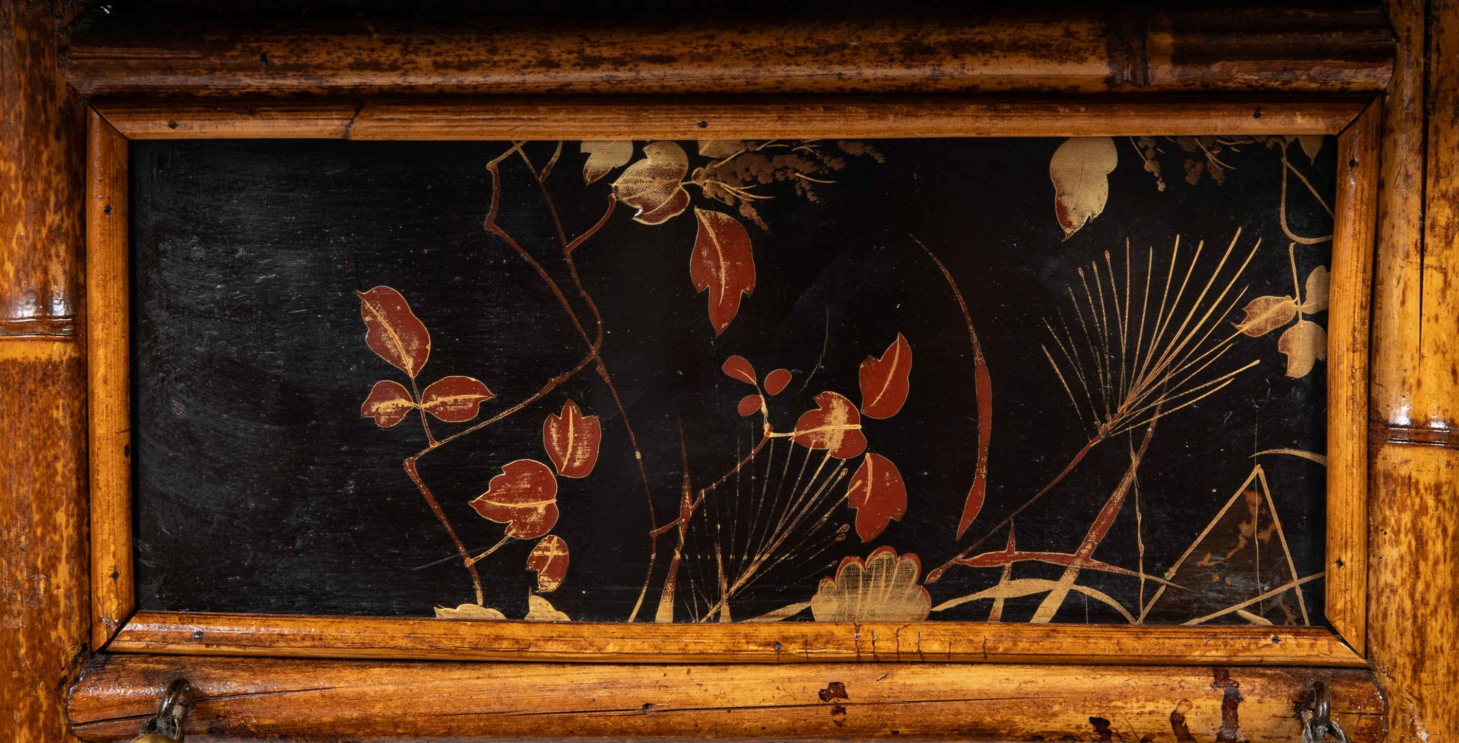 Late 19th Century English Bamboo Folding Sewing Table