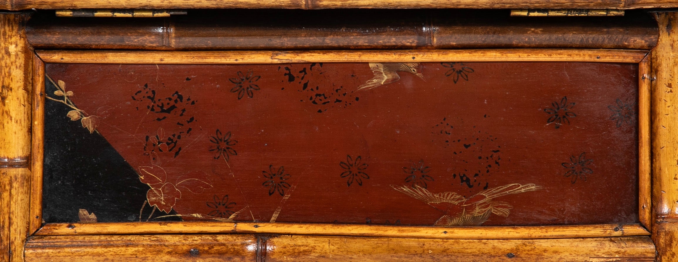 Late 19th Century English Bamboo Folding Sewing Table