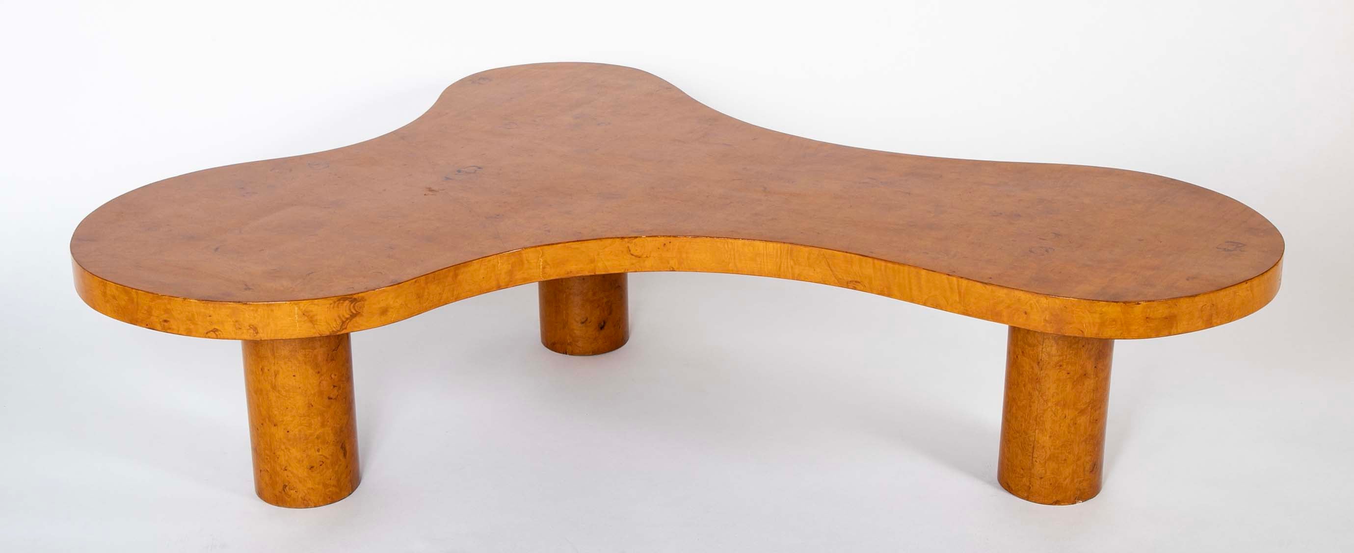 Burl Wood Biomorphic Table