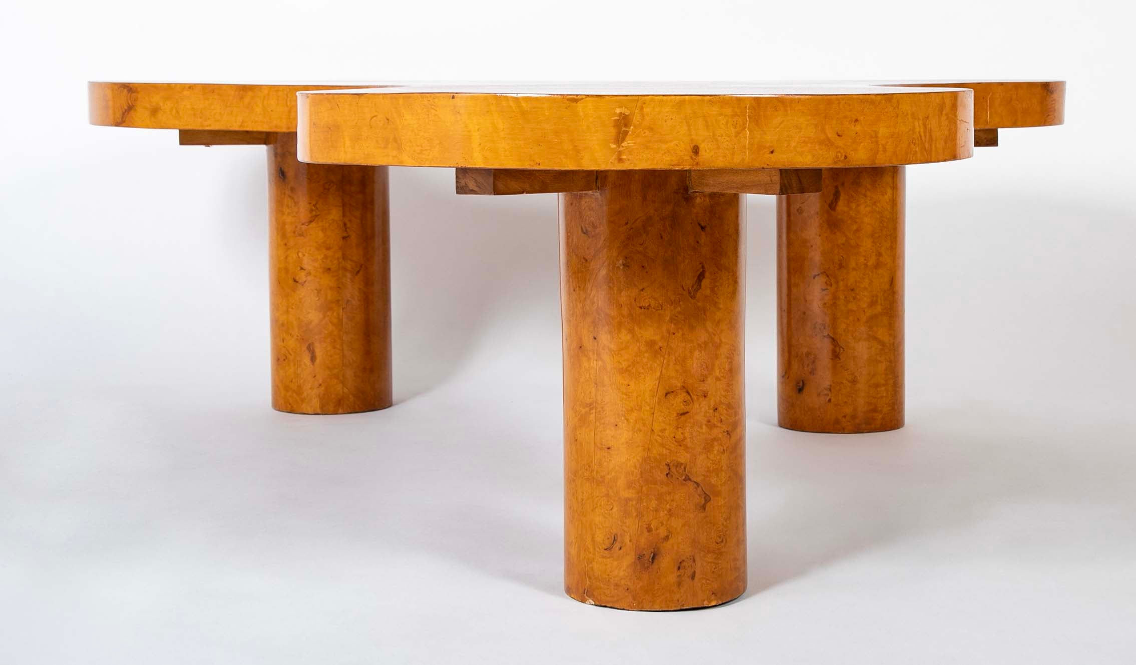 Burl Wood Biomorphic Table