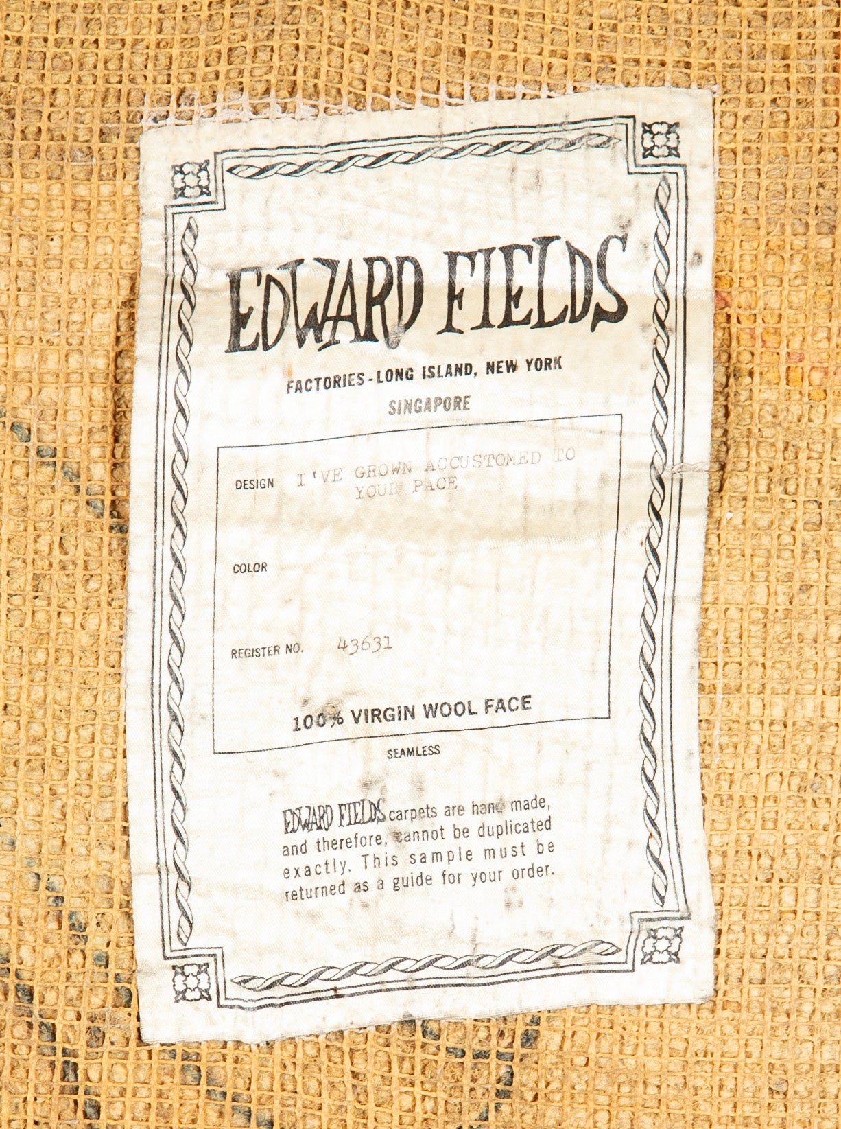 Burt Groedel Designed Tapestry or Rug for Edward Fields