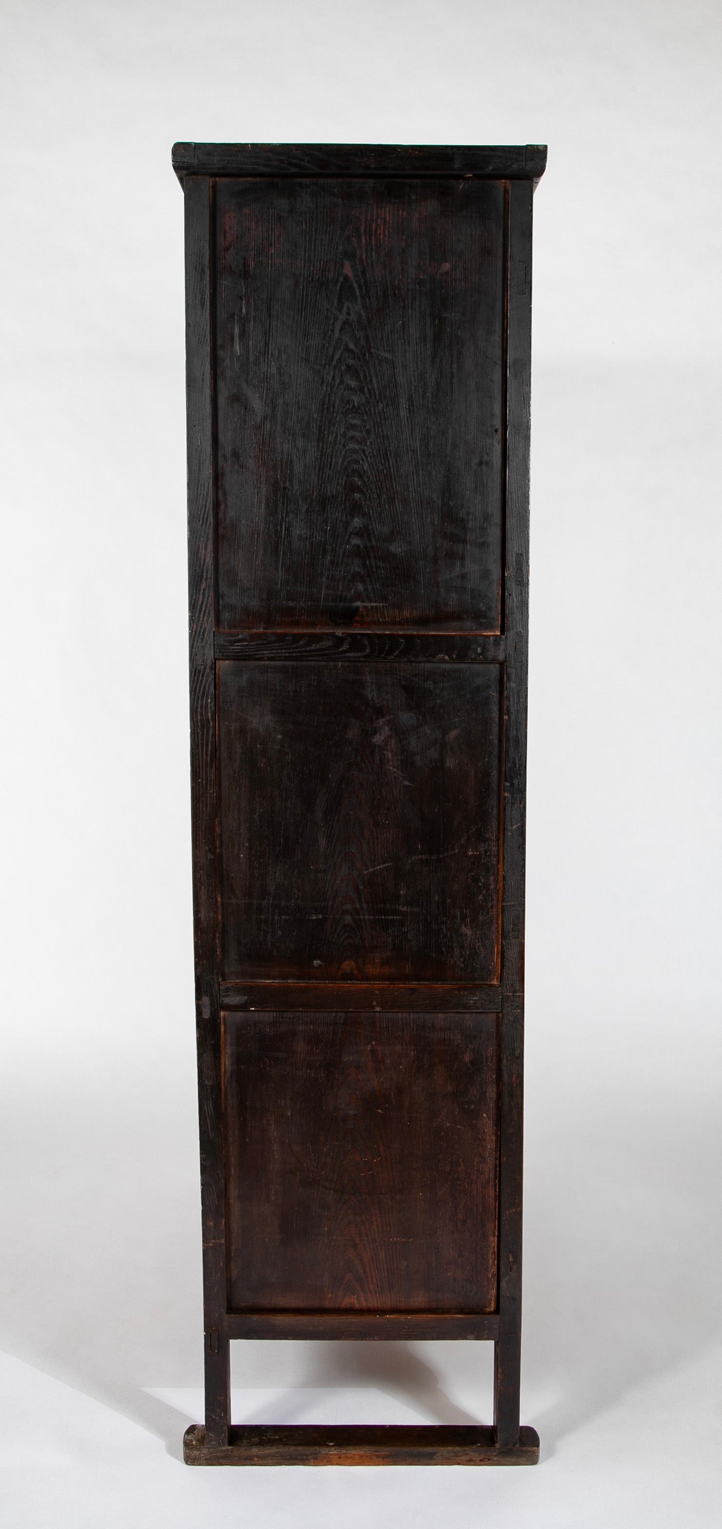 20th Century Korean Elmwood Cabinet with Iron Mountings