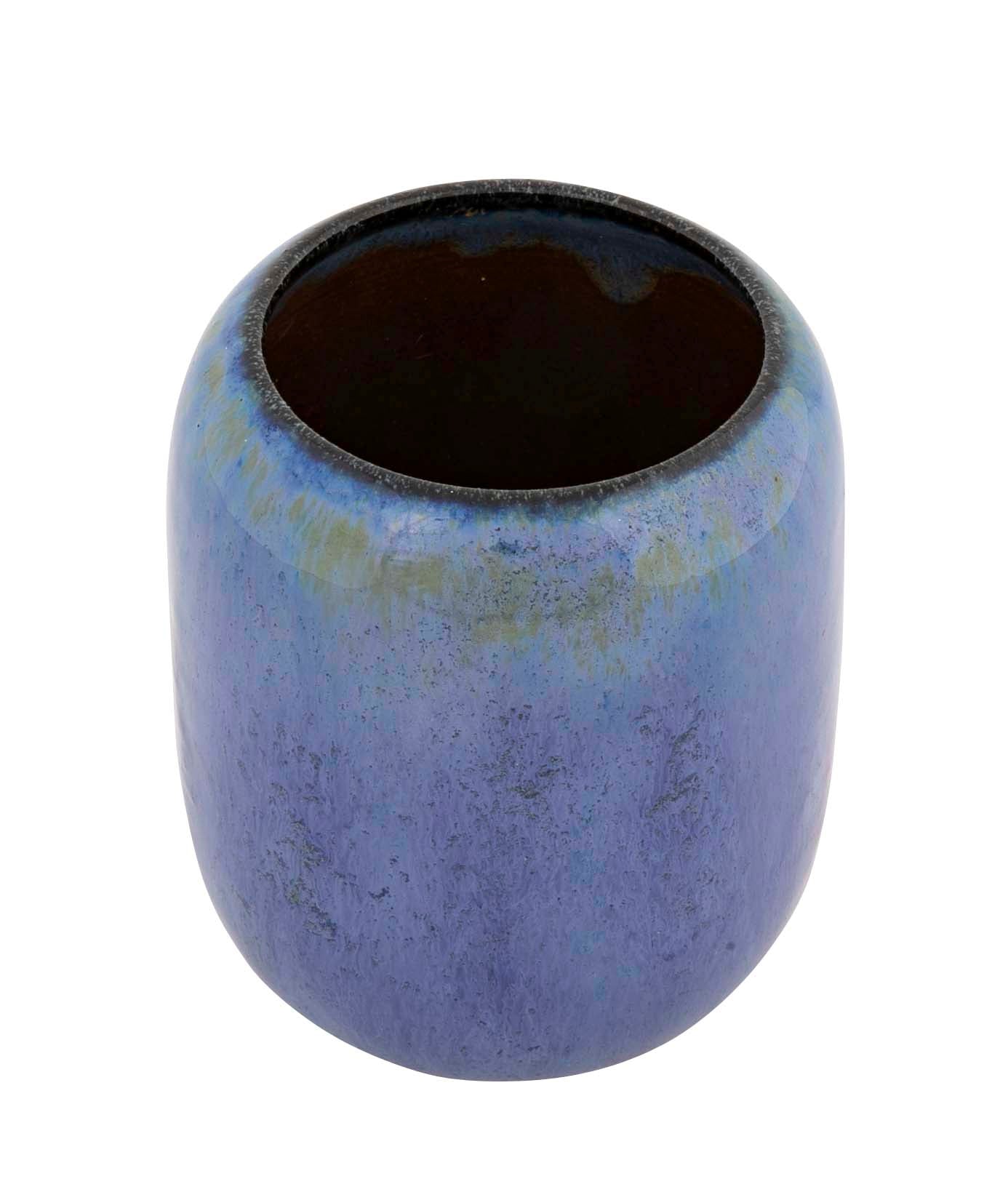 Fulper Art Pottery Blue Glazed Ceramic Vase