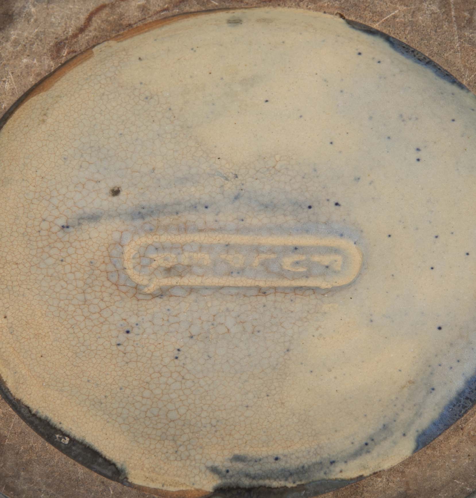 Fulper Vase with Chinese Blue & Mirror Black Flambe Glaze