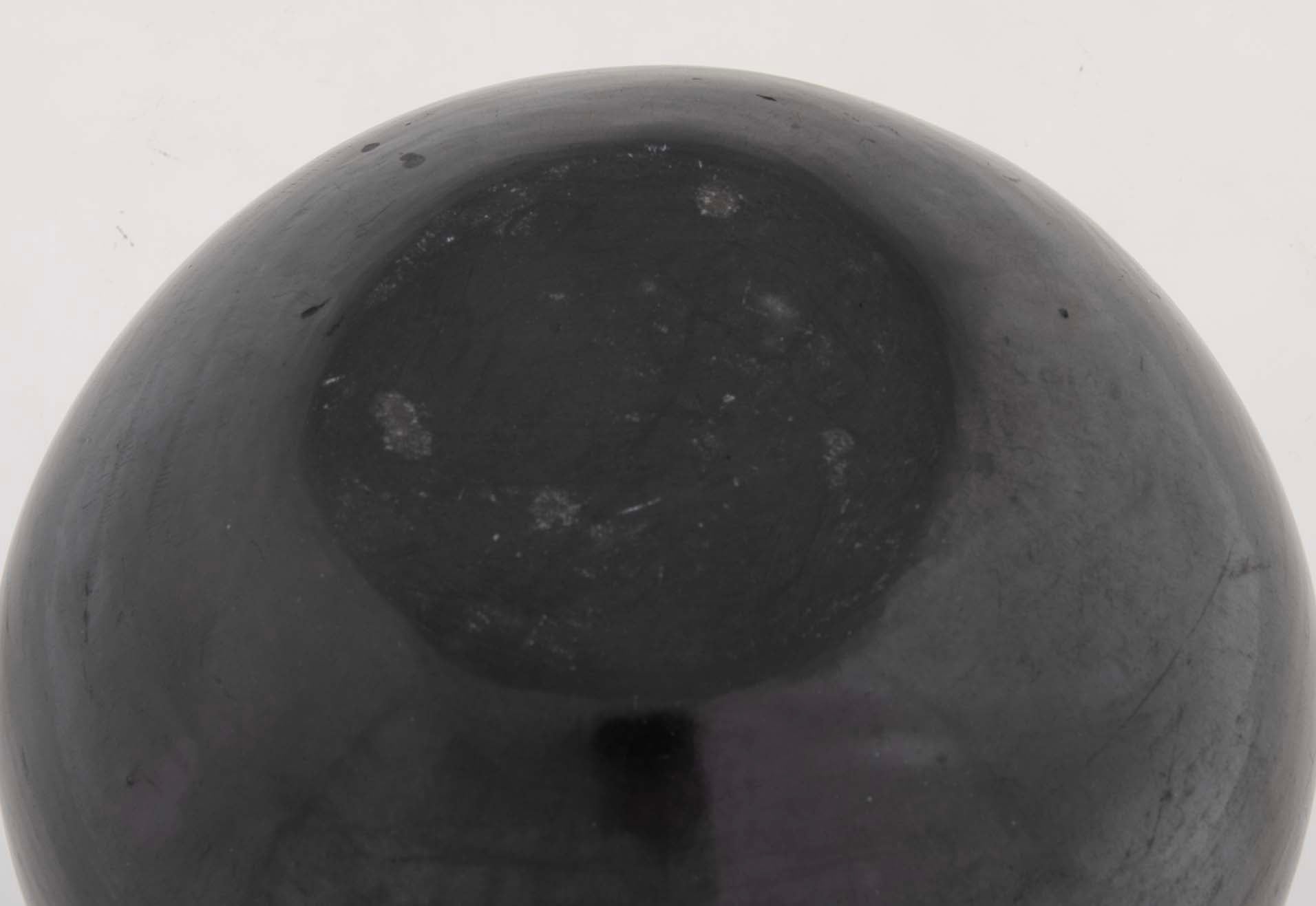 Lupita Vigil Martinez Pueblo Blackware Vase with Birds