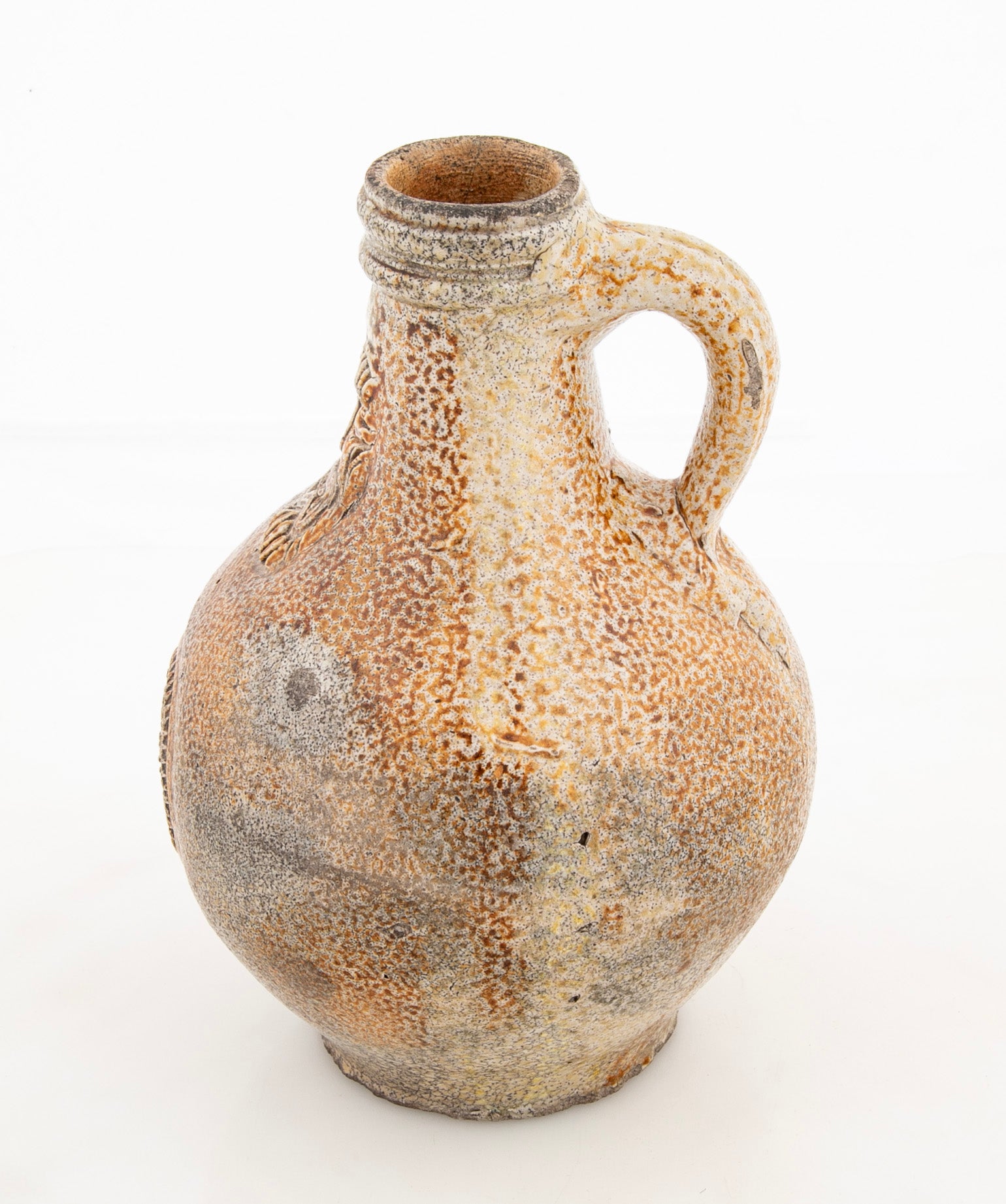 A Late 17th / Early 18th Century Salt Glazed Earthenware Jug
