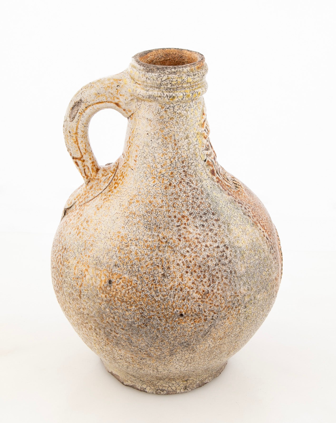A Late 17th / Early 18th Century Salt Glazed Earthenware Jug