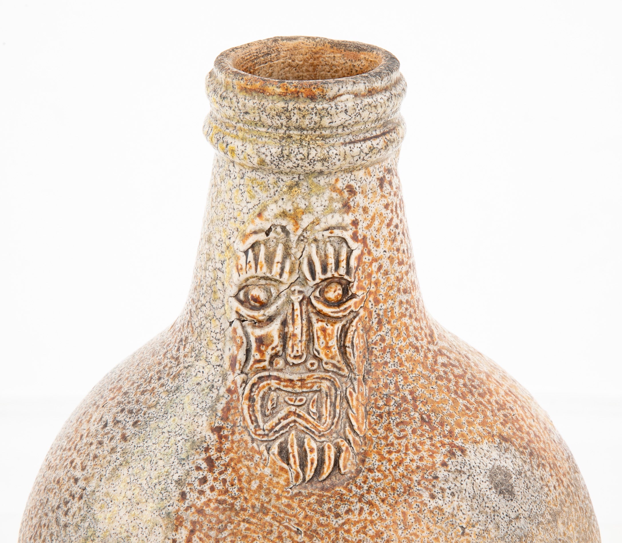 A Late 17th / Early 18th Century Salt Glazed Earthenware Jug