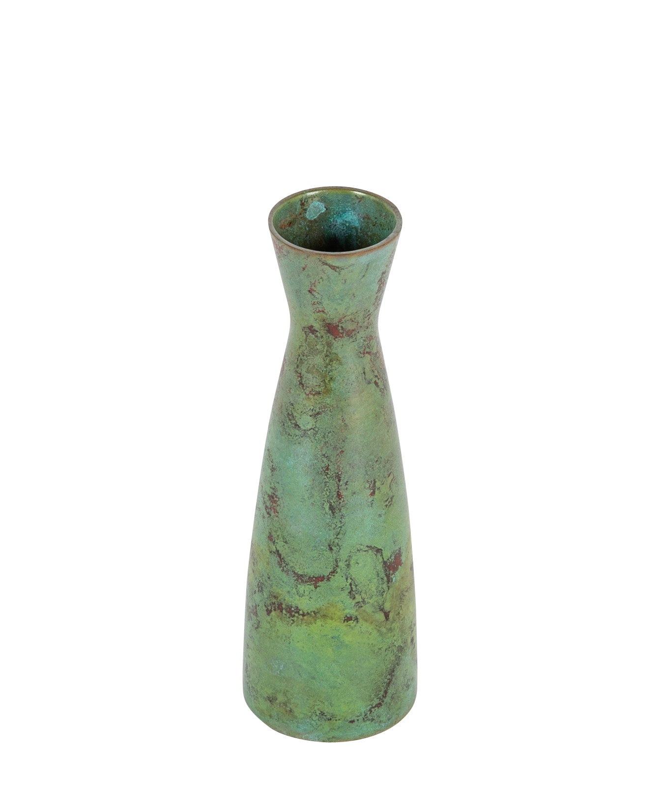 Hasegawa Yoshihisa Green Patinated Bronze Vase