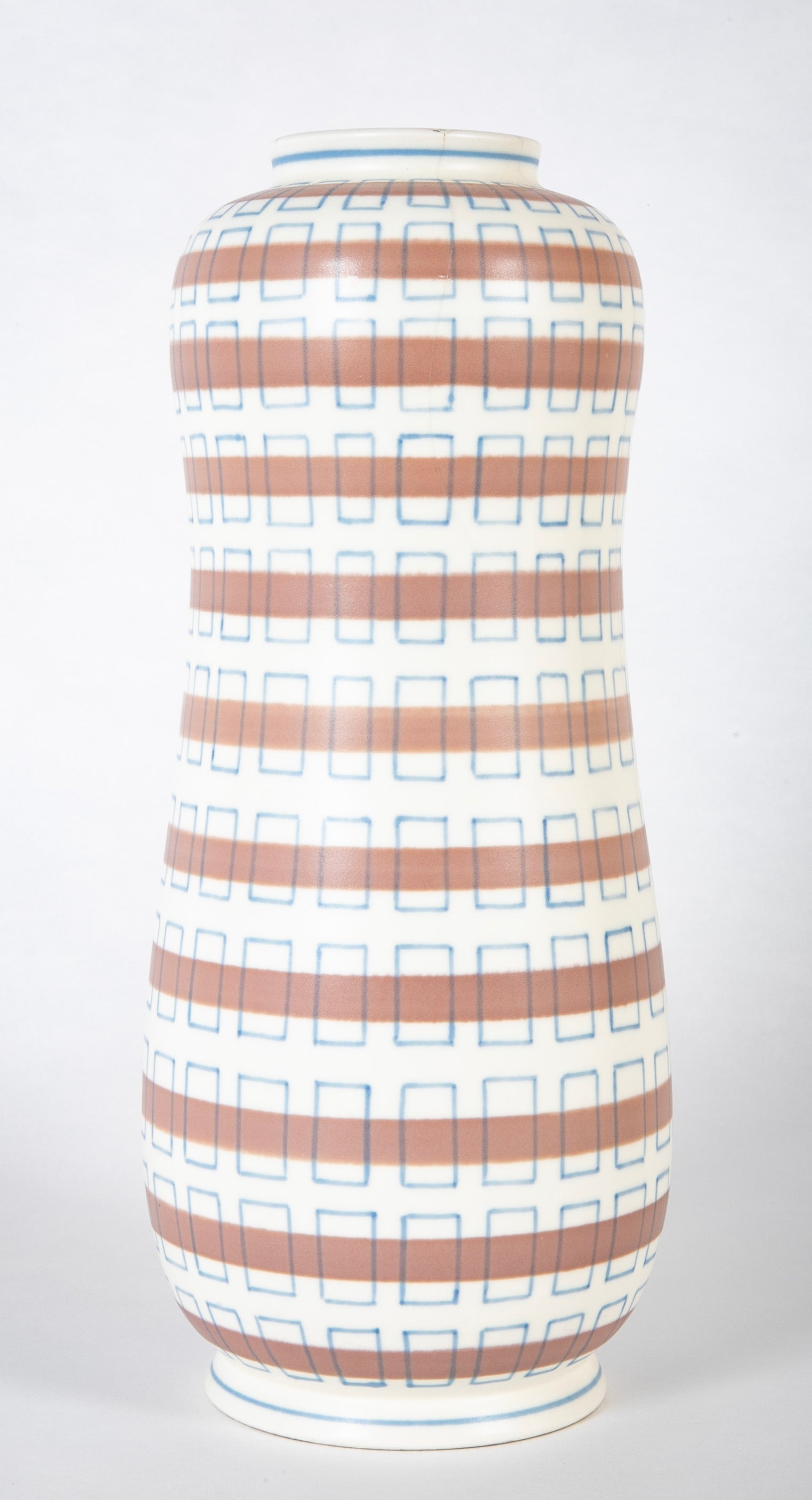 English Handmade Vase by Poole Pottery