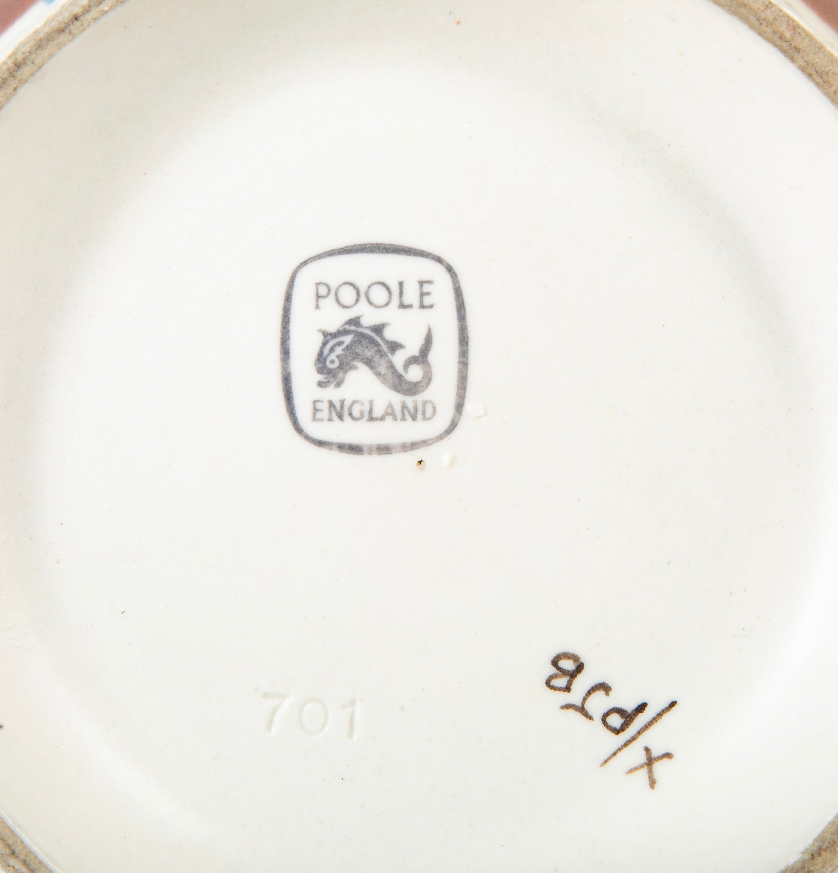English Handmade Vase by Poole Pottery