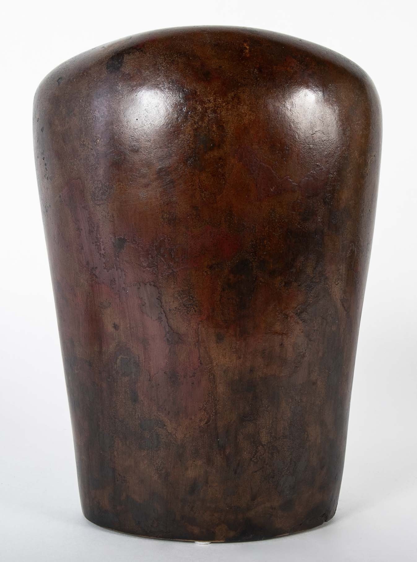 Misawa Hiroshi Bronze Vase in Stylized Kimono Form