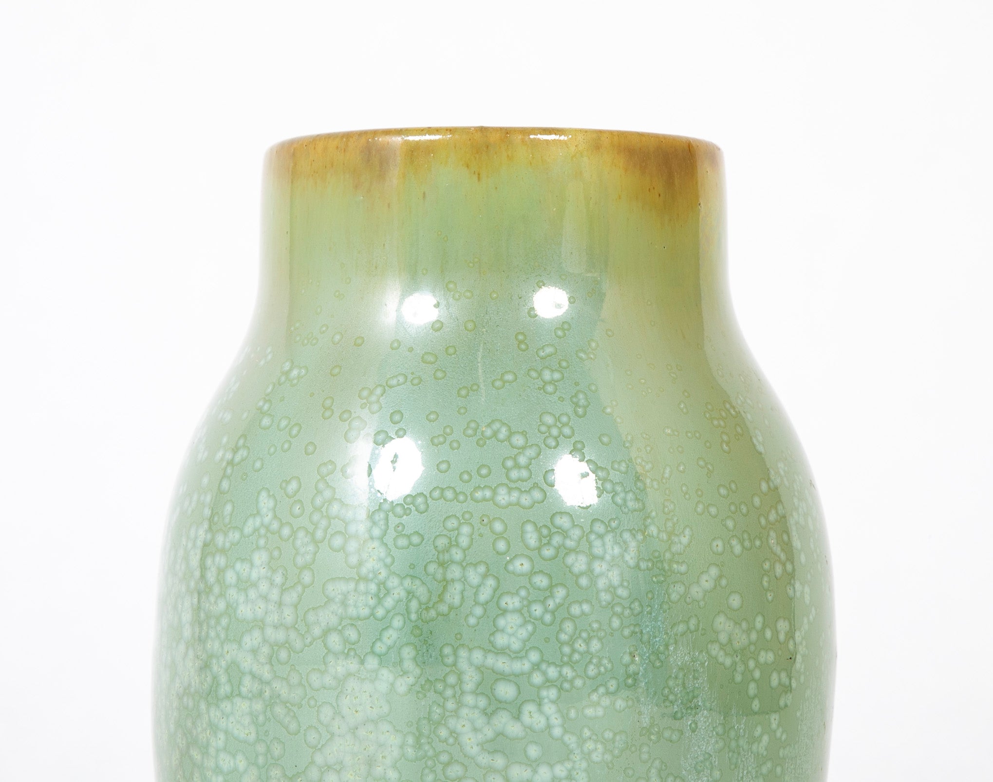 A Fulper Pottery Vase with Cucumber Glaze