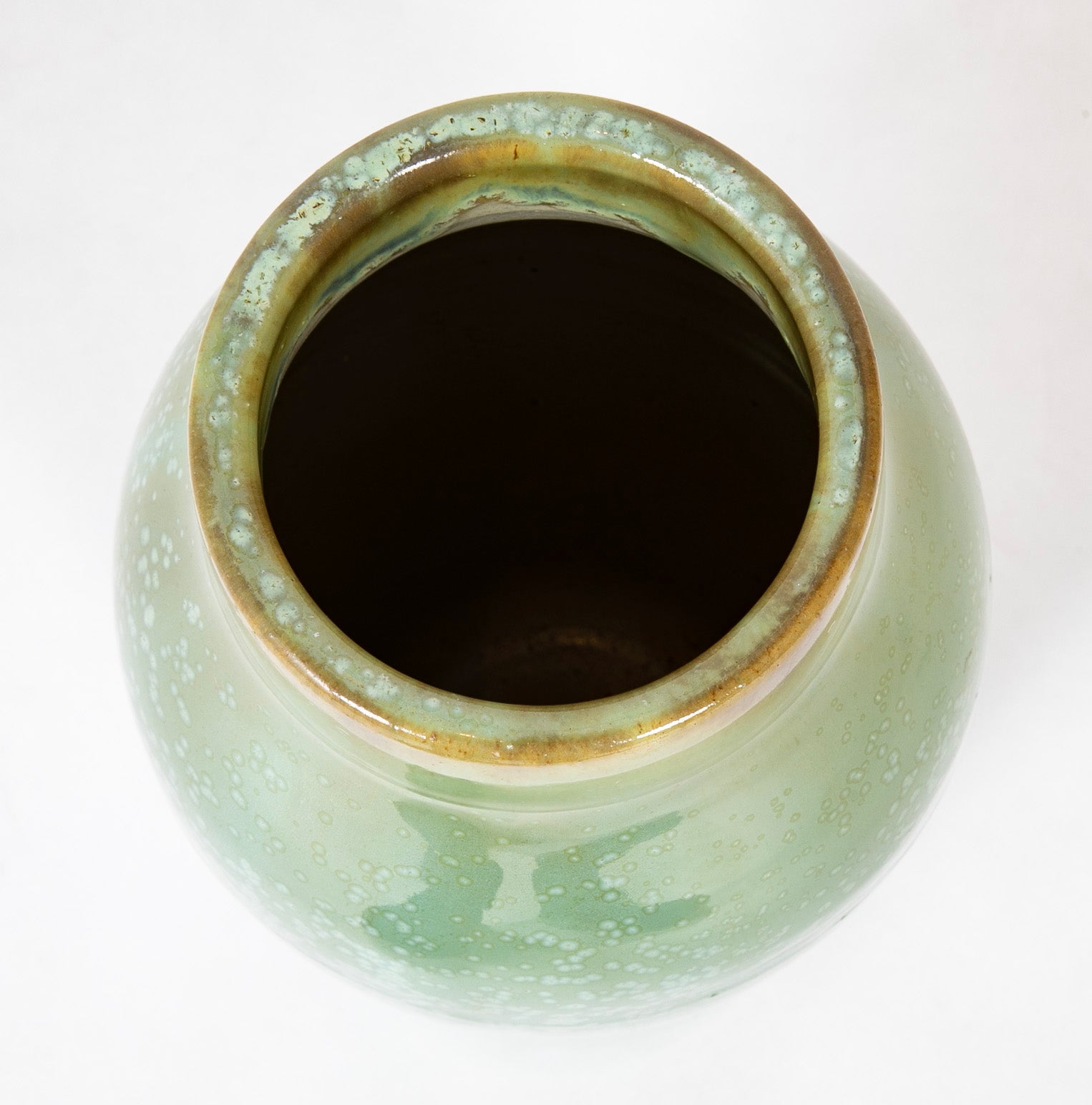 A Fulper Pottery Vase with Cucumber Glaze