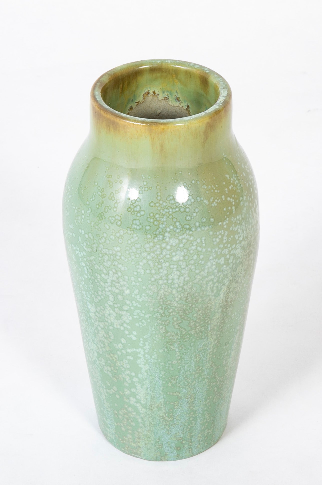 A Fulper Pottery Vase with Cucumber Glaze