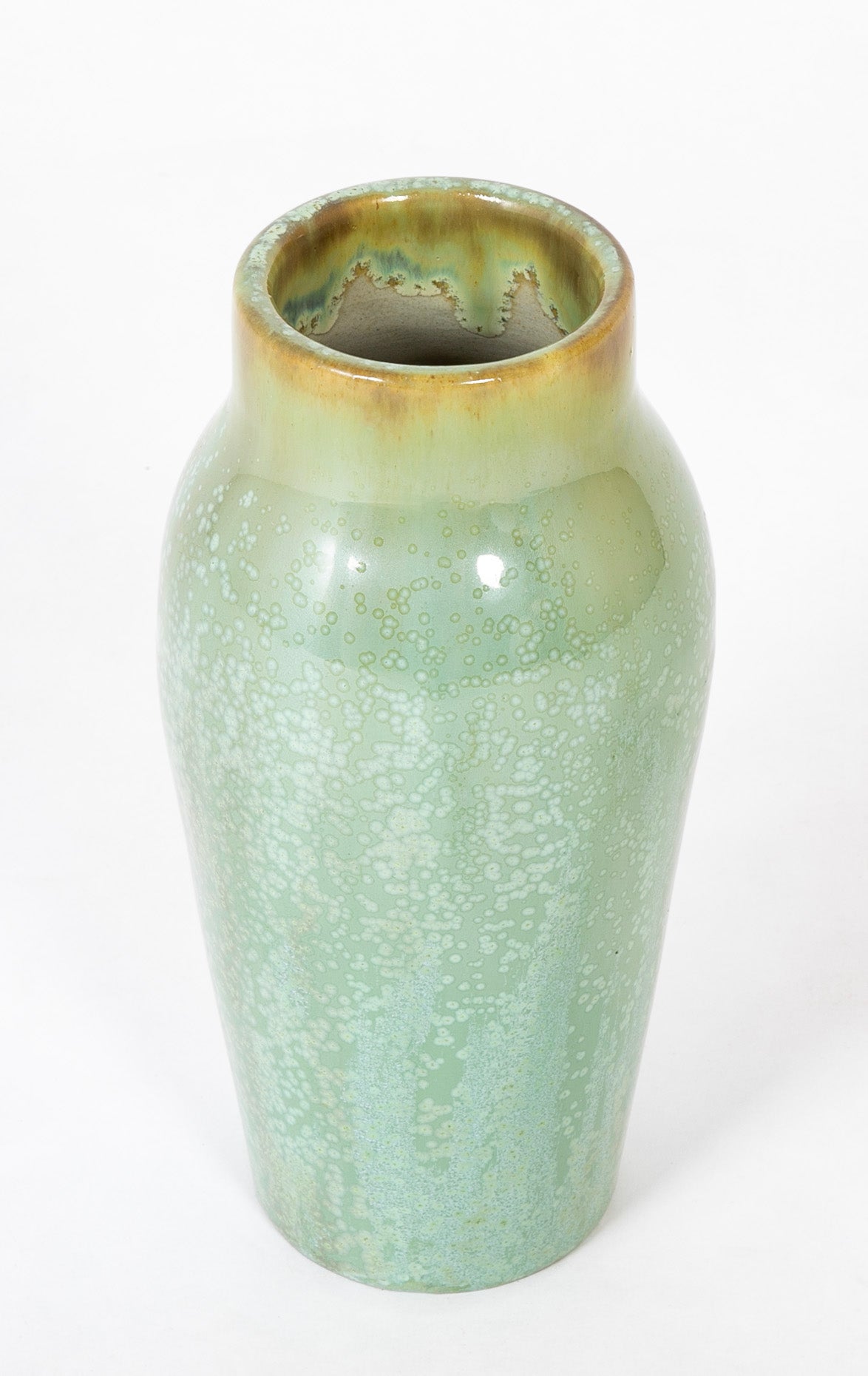 A Fulper Pottery Vase with Cucumber Glaze